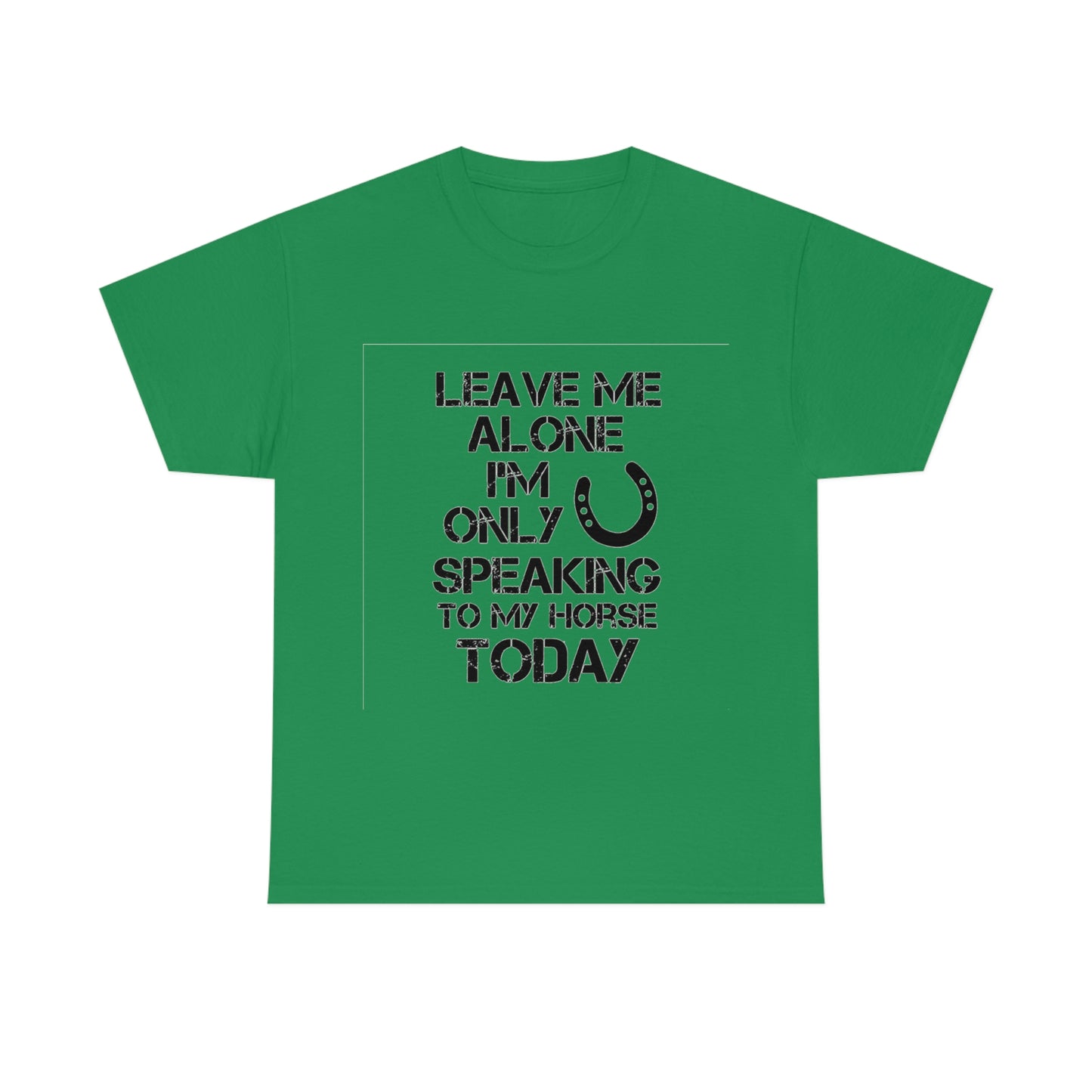 Leave Me Alone - Adult Tee (Front Logo)