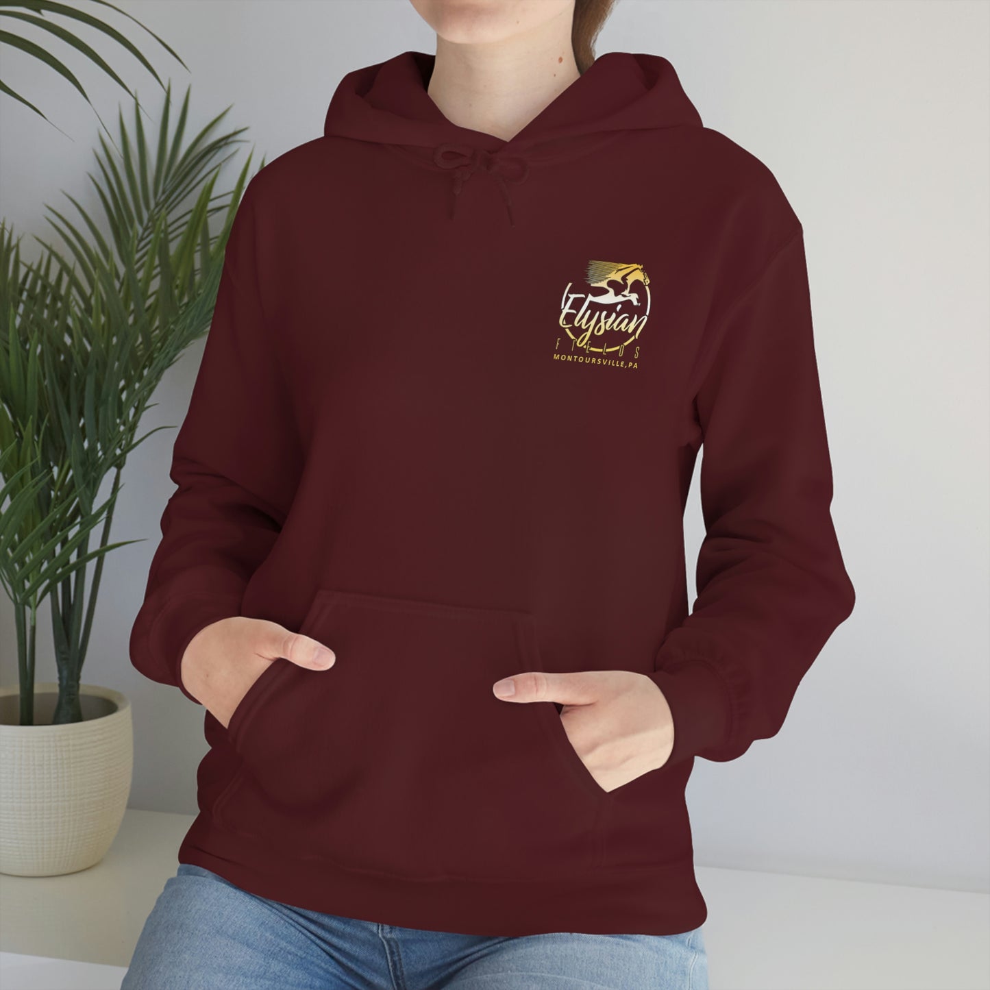 Elysian Fields - Adult Unisex Heavy Blend™ Hooded Sweatshirt - Color Logo