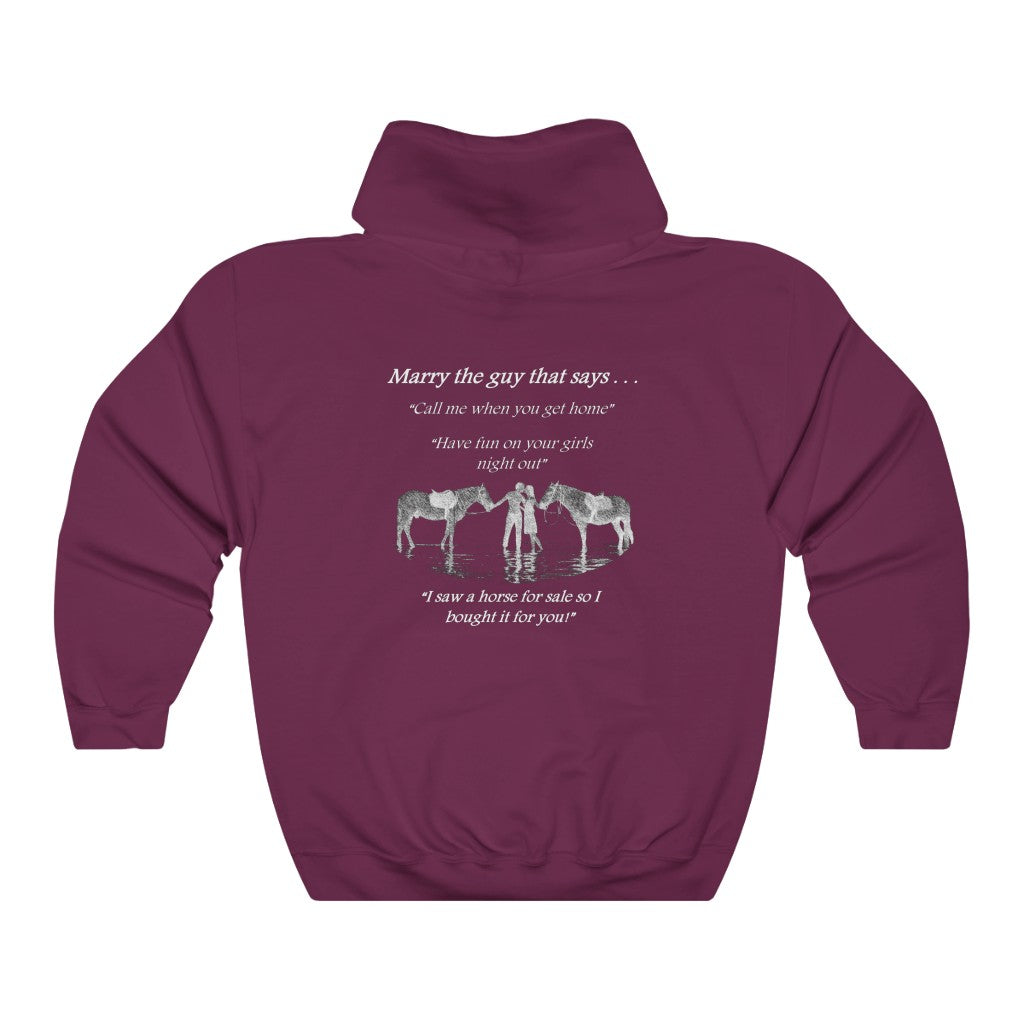 The ONE! - Adult Unisex Heavy Blend™ Hooded Sweatshirt - White Print