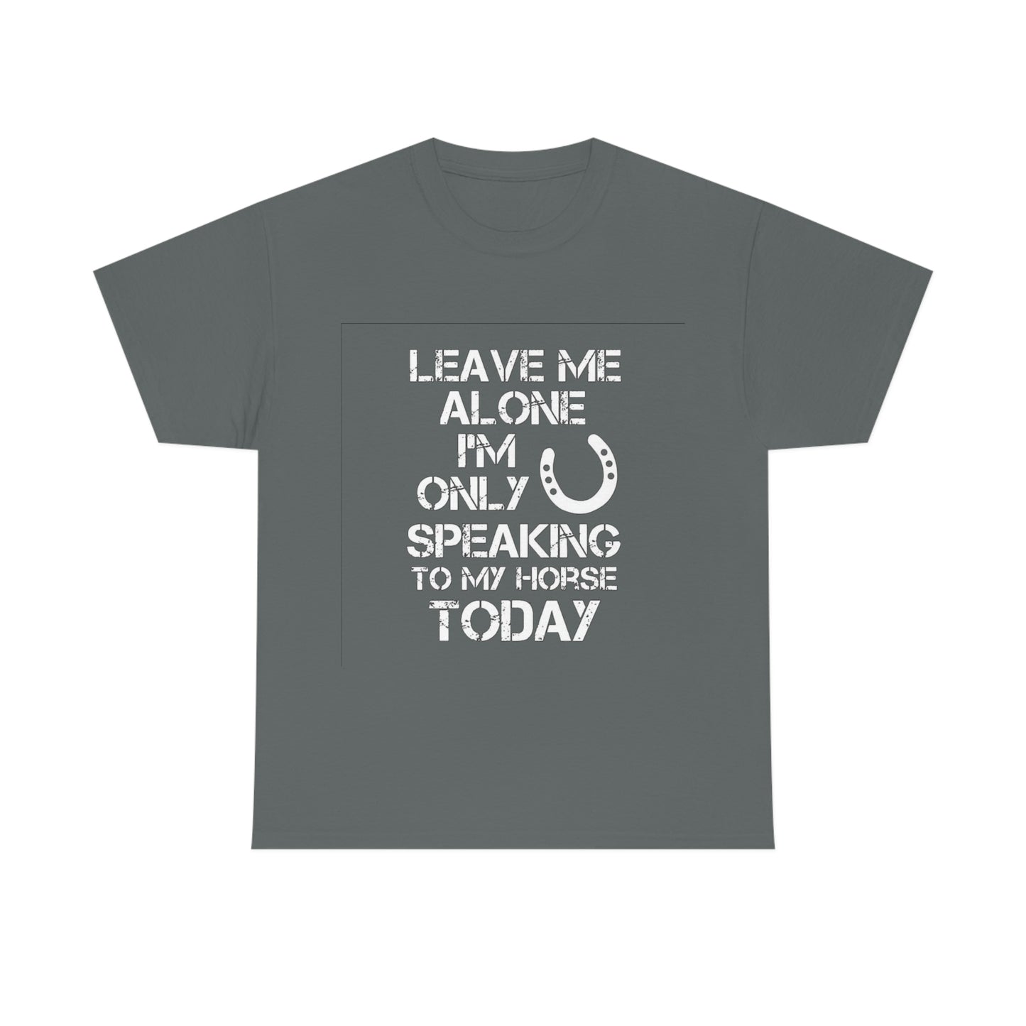 Leave Me Alone - Adult Tee (Front Logo)