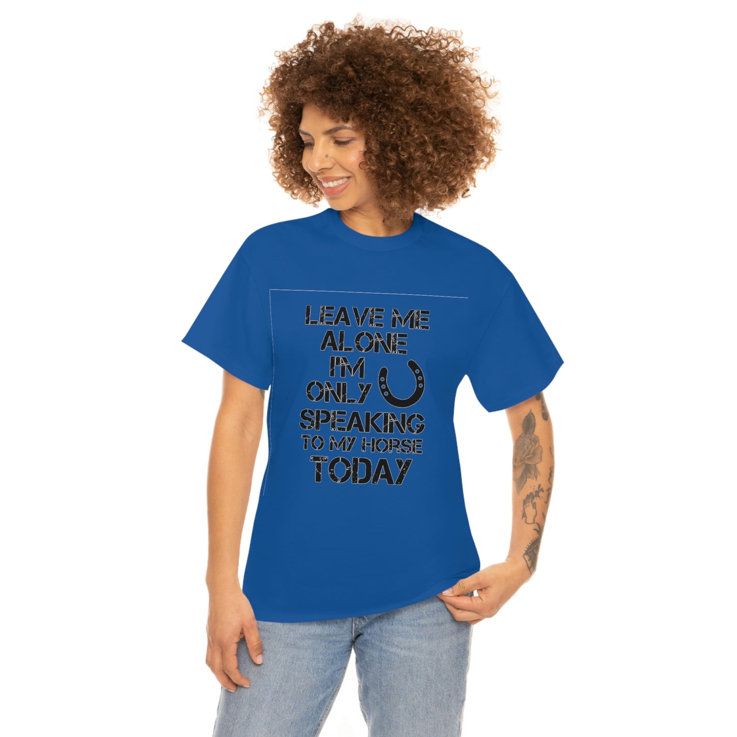 Leave Me Alone - Adult Tee (Front Logo)