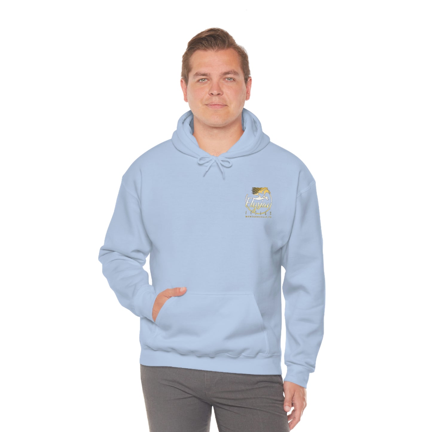 Elysian Fields - Adult Unisex Heavy Blend™ Hooded Sweatshirt - Color Logo