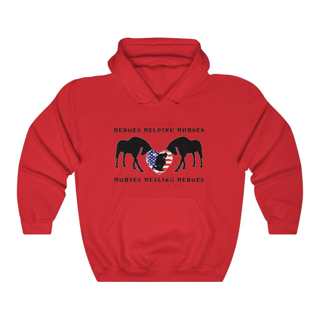 6H - Heart - Adult Unisex Heavy Blend™ Hooded Sweatshirt (Front)