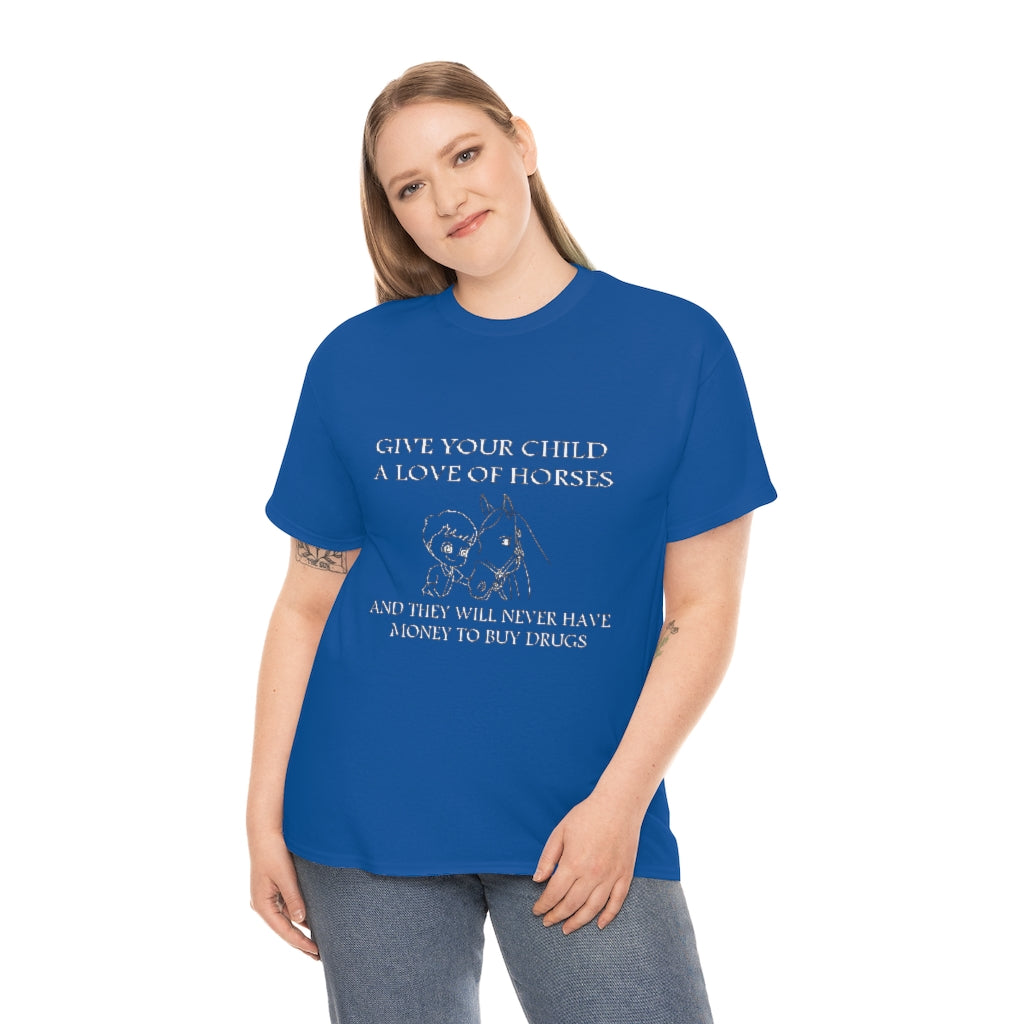 Say NO to Drugs - Adult Tee (Front Logo) - White Print