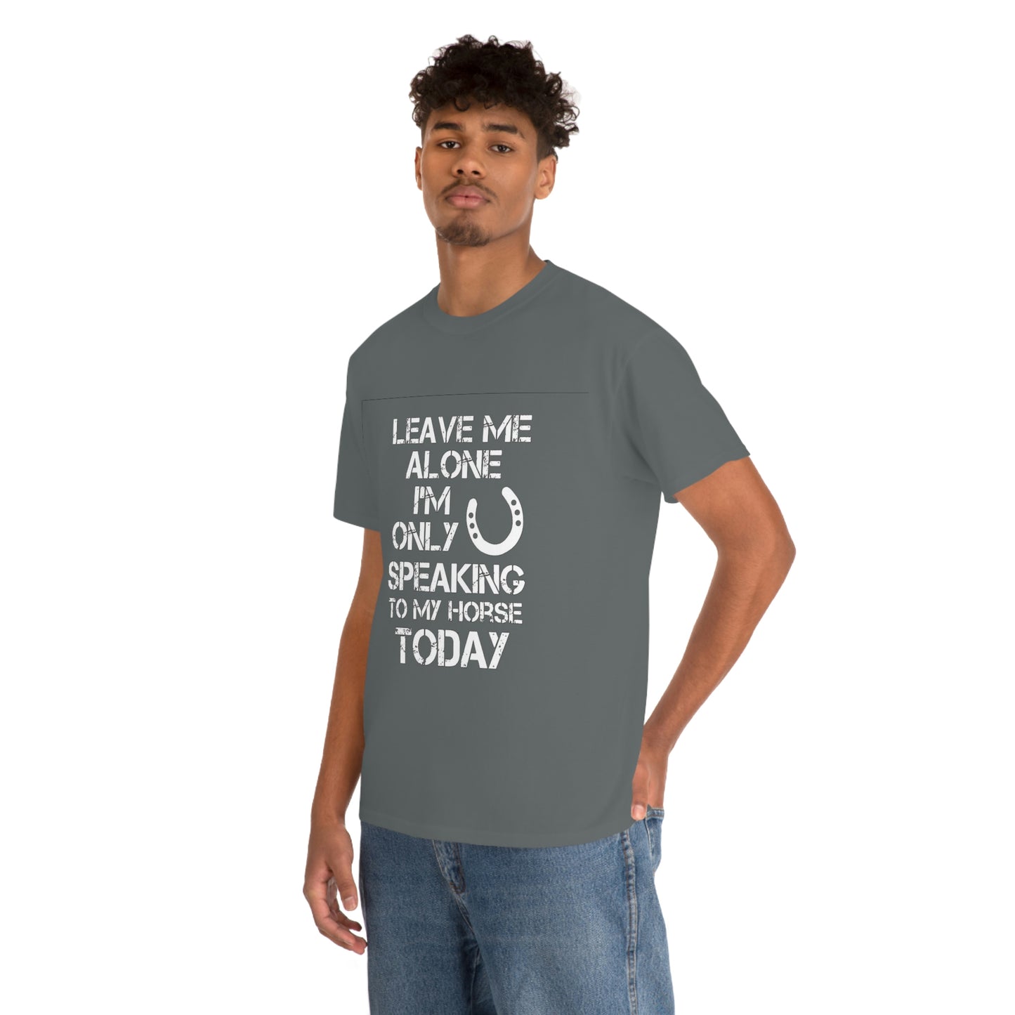 Leave Me Alone - Adult Tee (Front Logo)
