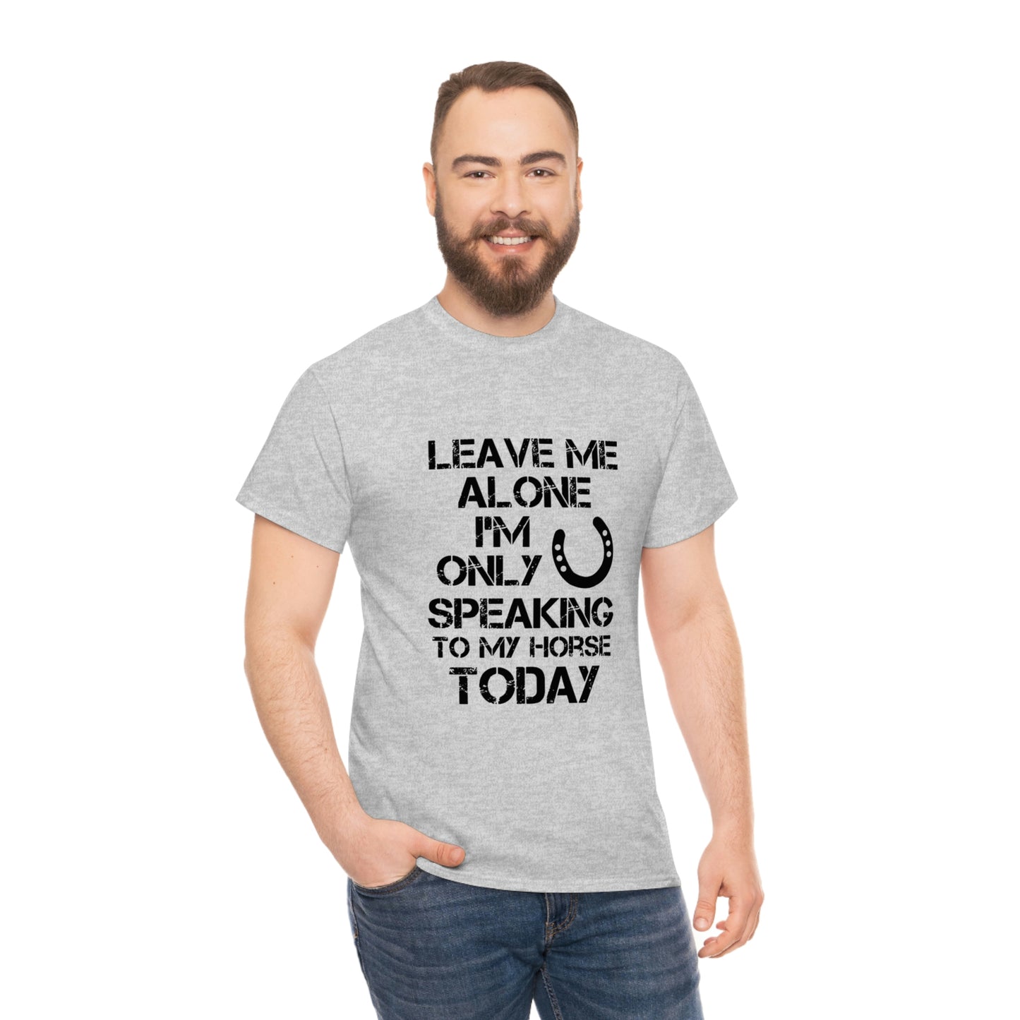 Leave Me Alone - Adult Tee (Front Logo)