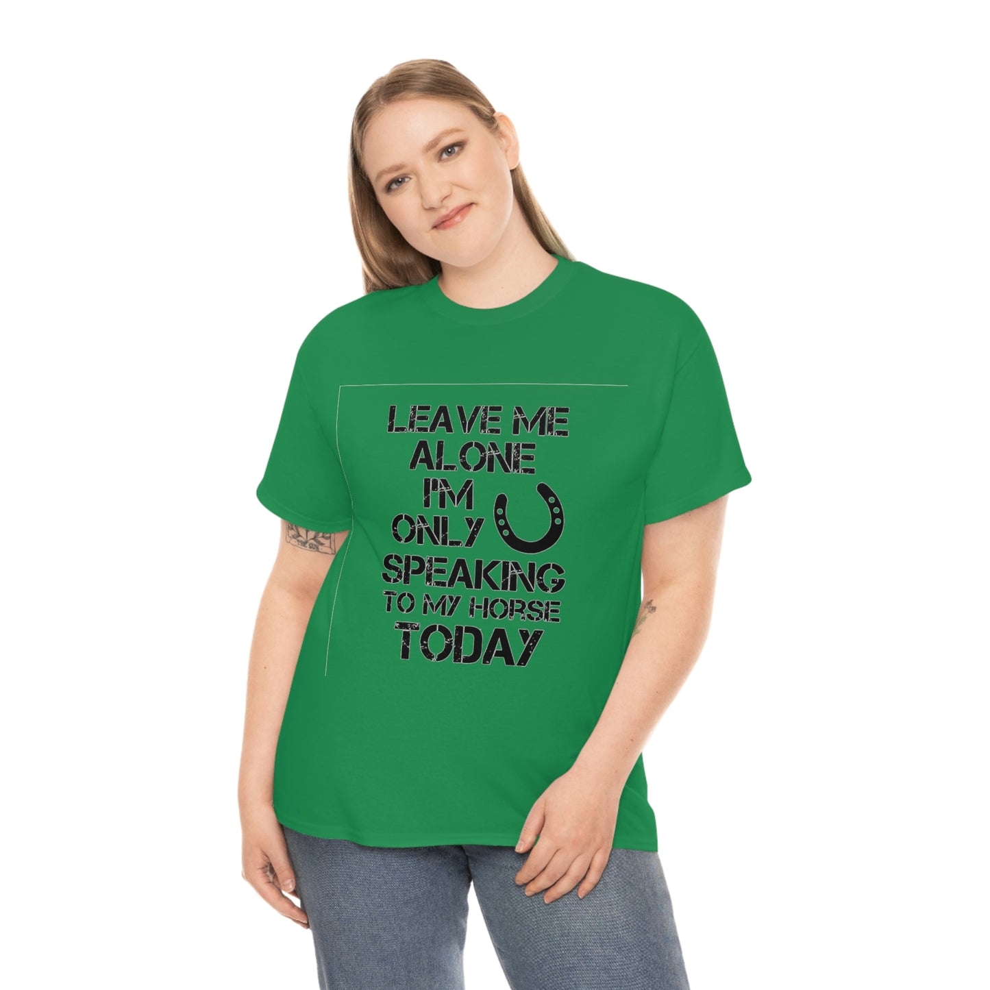 Leave Me Alone - Adult Tee (Front Logo)
