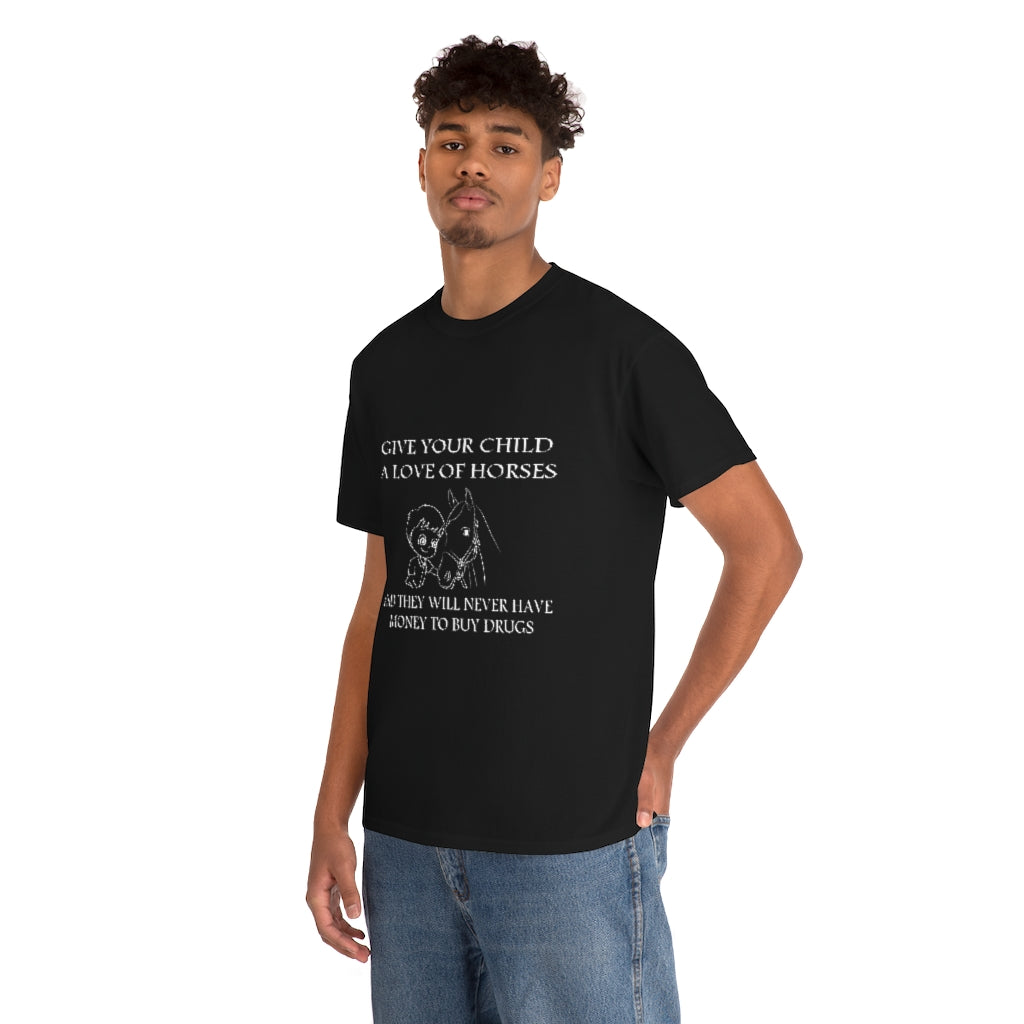 Say NO to Drugs - Adult Tee (Front Logo) - White Print