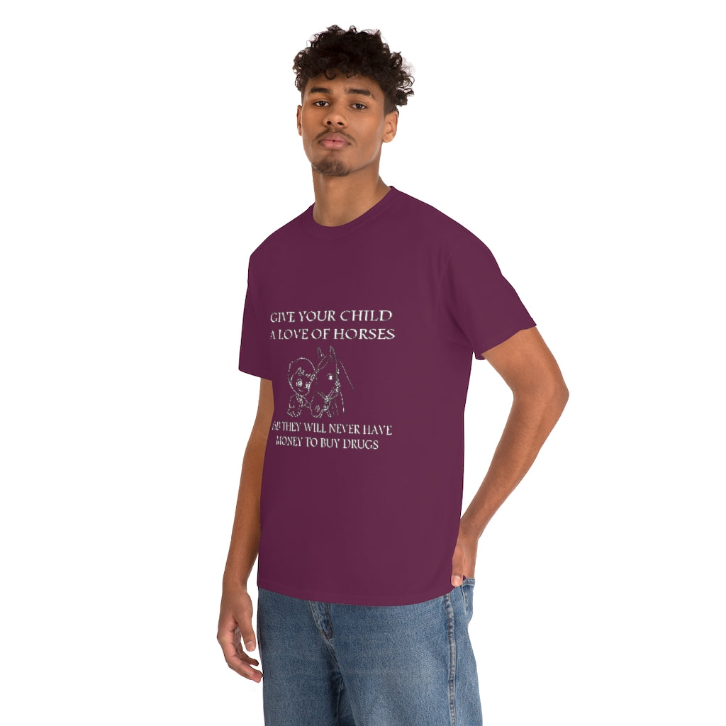 Say NO to Drugs - Adult Tee (Front Logo) - White Print