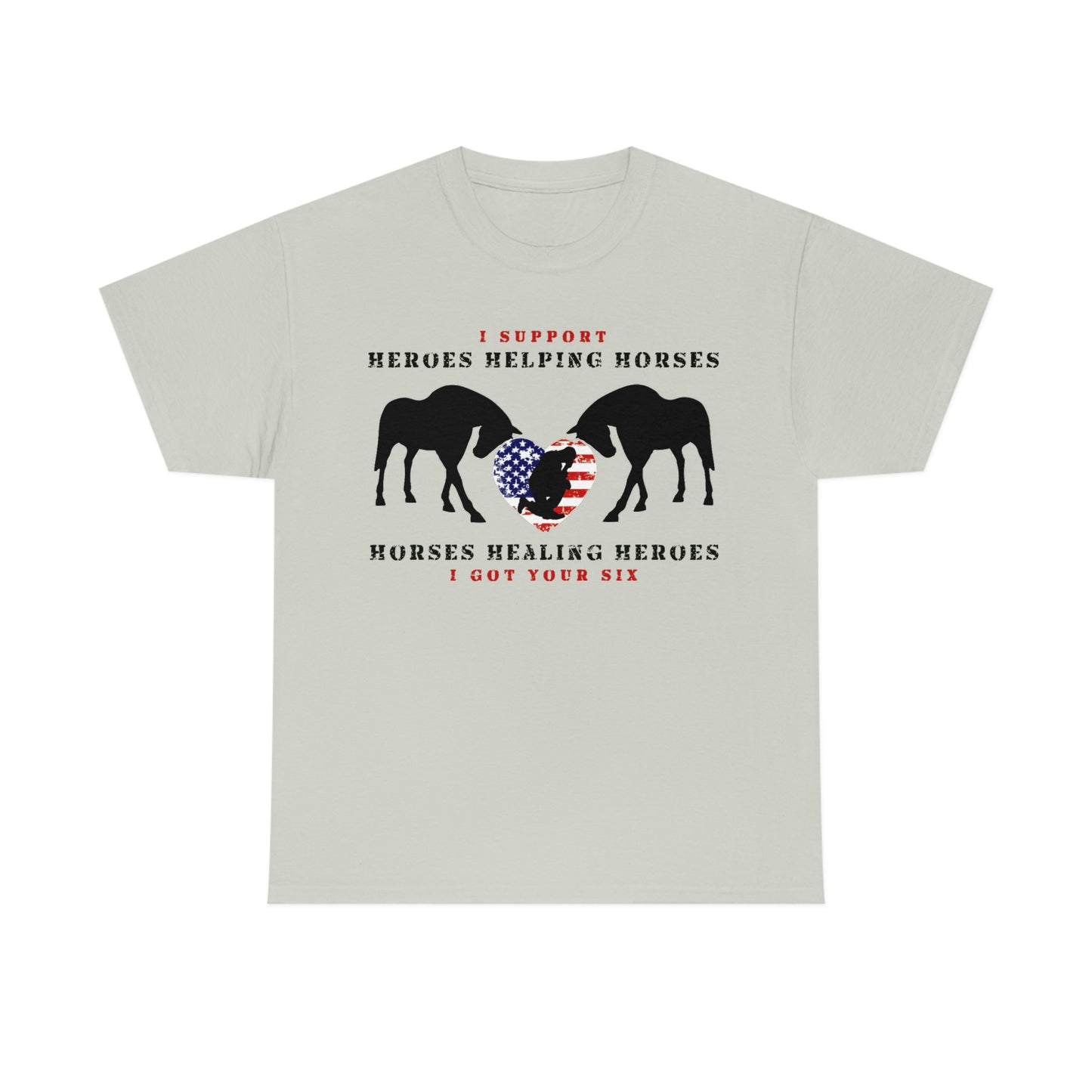 6H - Heart - Adult Tee (Front Logo)