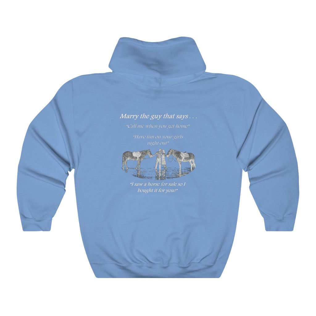 The ONE! - Adult Unisex Heavy Blend™ Hooded Sweatshirt - White Print