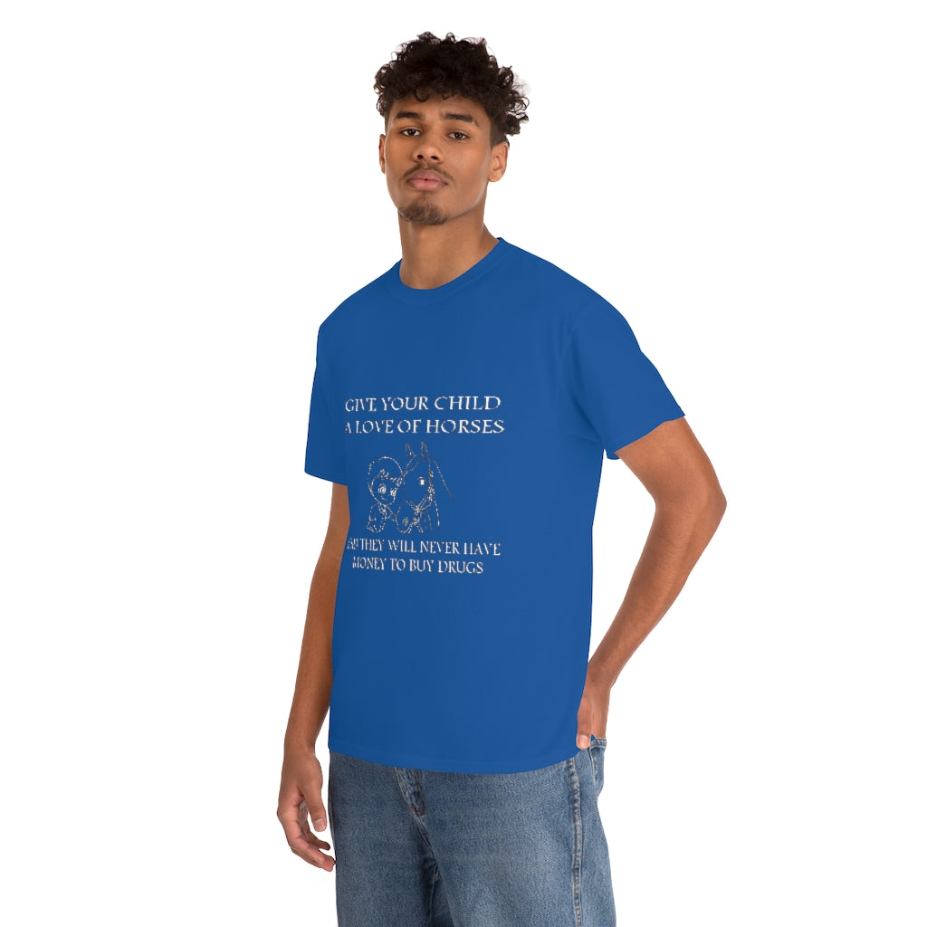 Say NO to Drugs - Adult Tee (Front Logo) - White Print