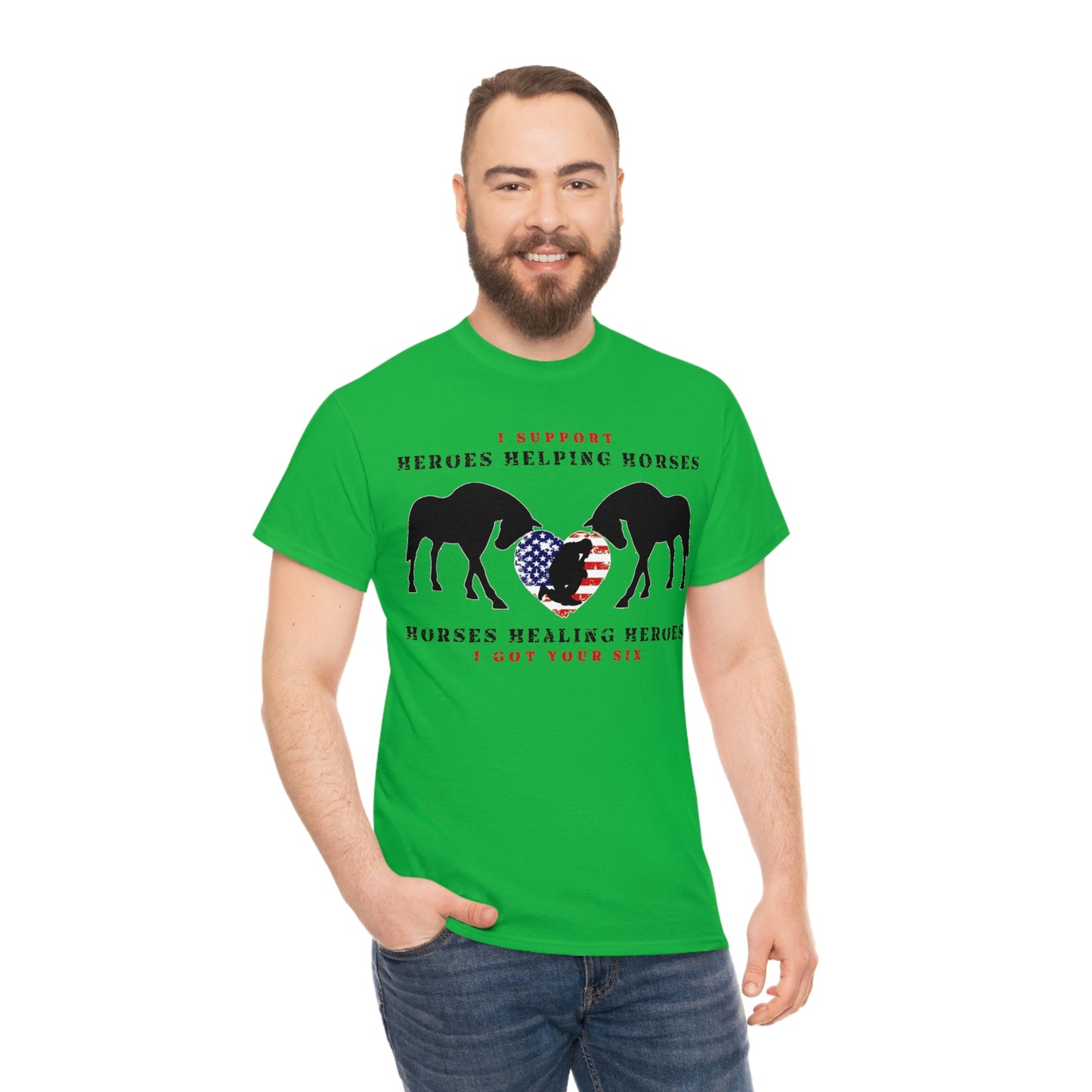 6H - Heart - Adult Tee (Front Logo)