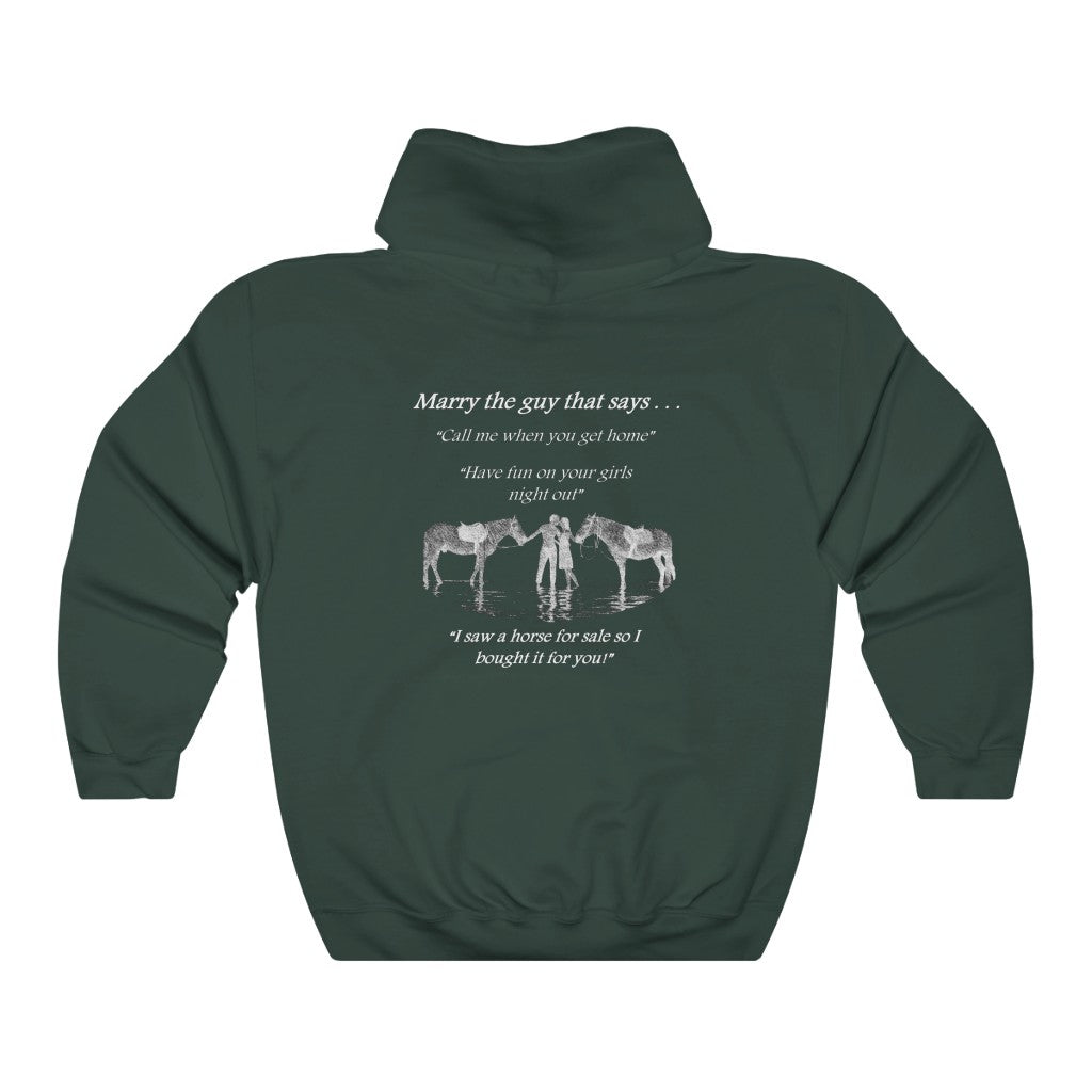 The ONE! - Adult Unisex Heavy Blend™ Hooded Sweatshirt - White Print
