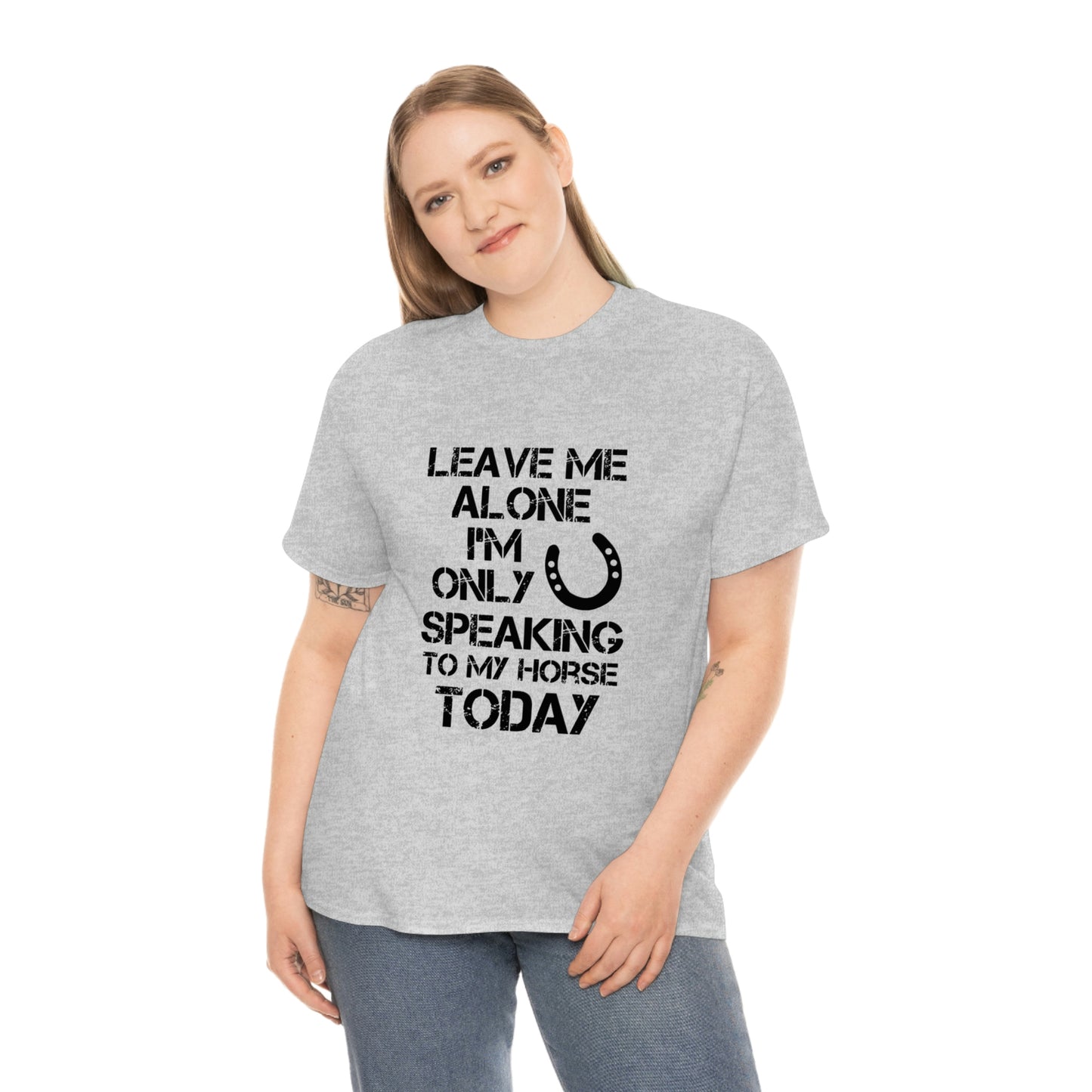 Leave Me Alone - Adult Tee (Front Logo)