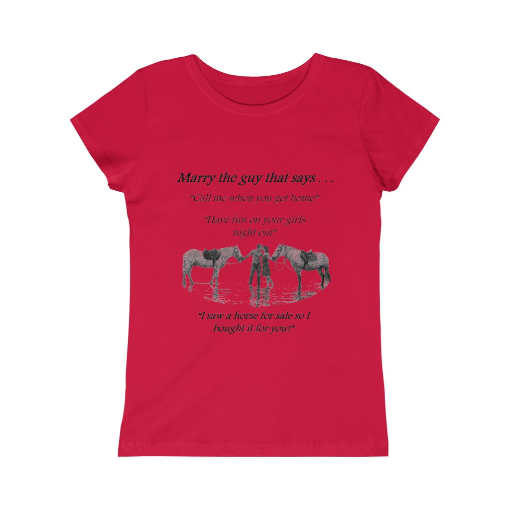 The ONE! - Girls Princess Tee - Black Print