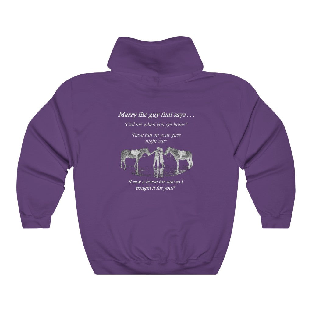The ONE! - Adult Unisex Heavy Blend™ Hooded Sweatshirt - White Print