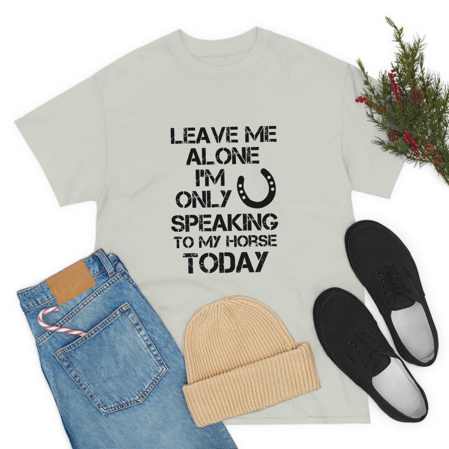 Leave Me Alone - Adult Tee (Front Logo)
