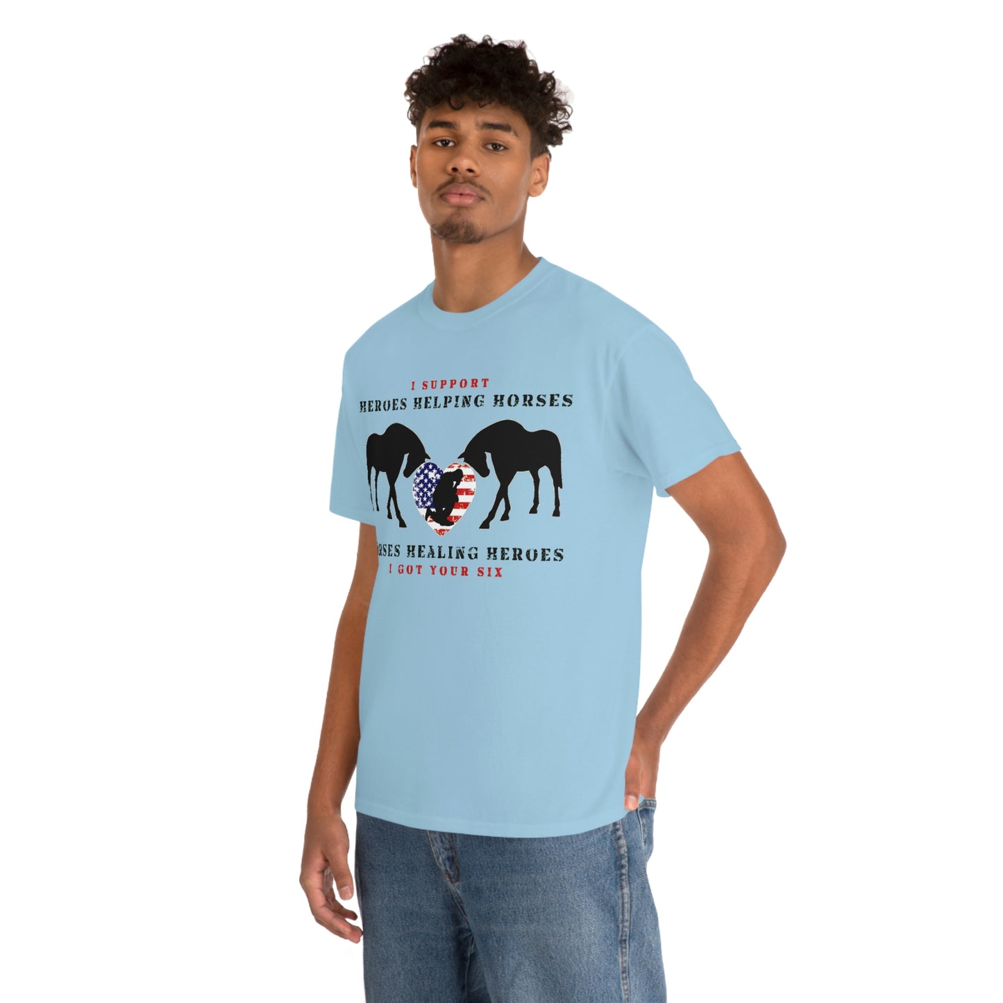 6H - Heart - Adult Tee (Front Logo)