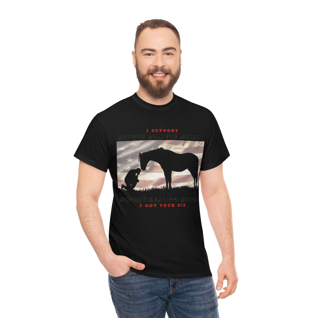 6H - Adult Tee (Front Logo) - Black Lettering