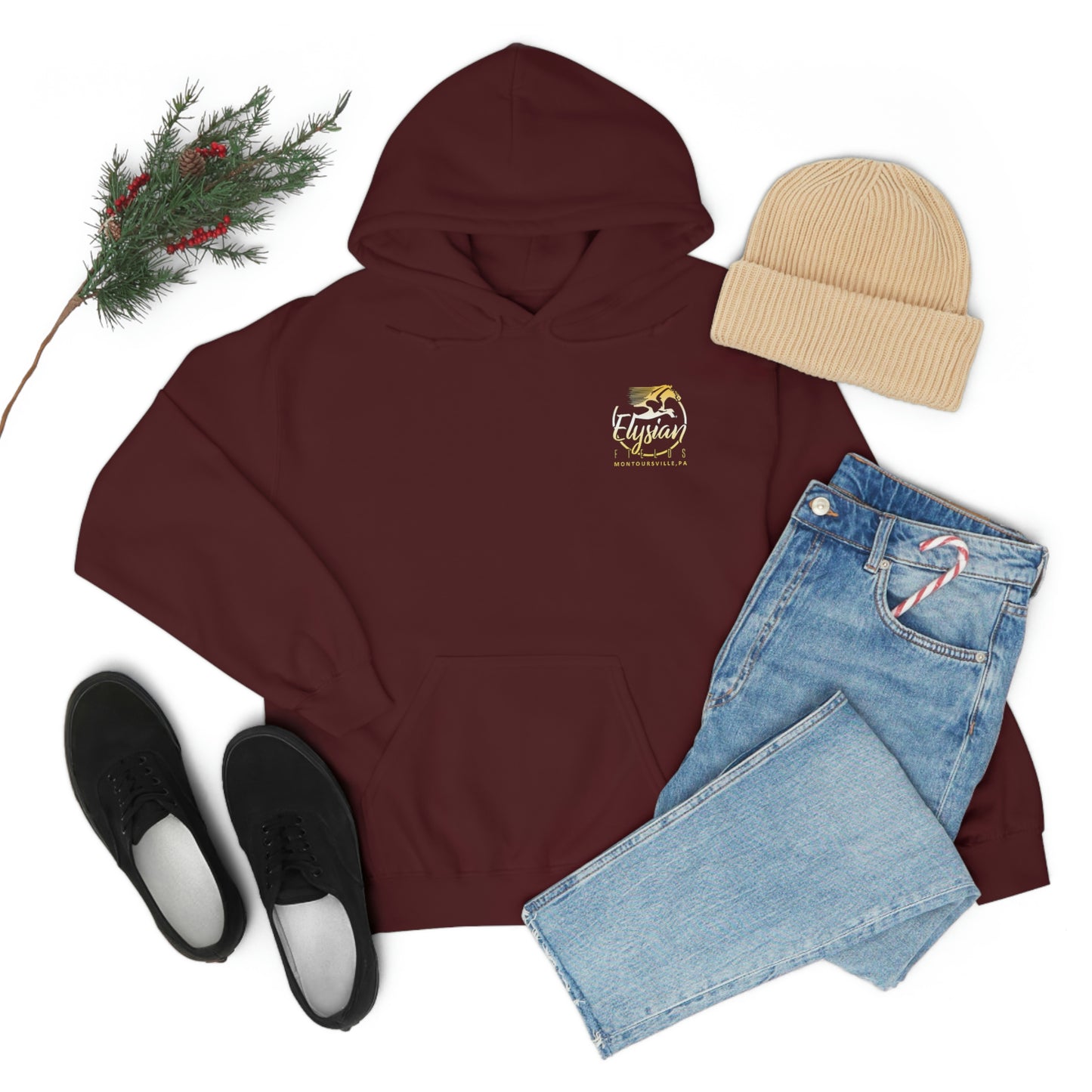 Elysian Fields - Adult Unisex Heavy Blend™ Hooded Sweatshirt - Color Logo