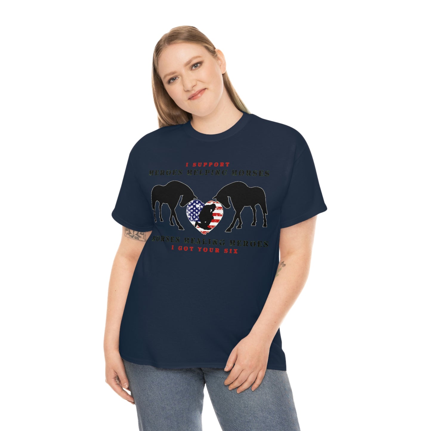 6H - Heart - Adult Tee (Front Logo)
