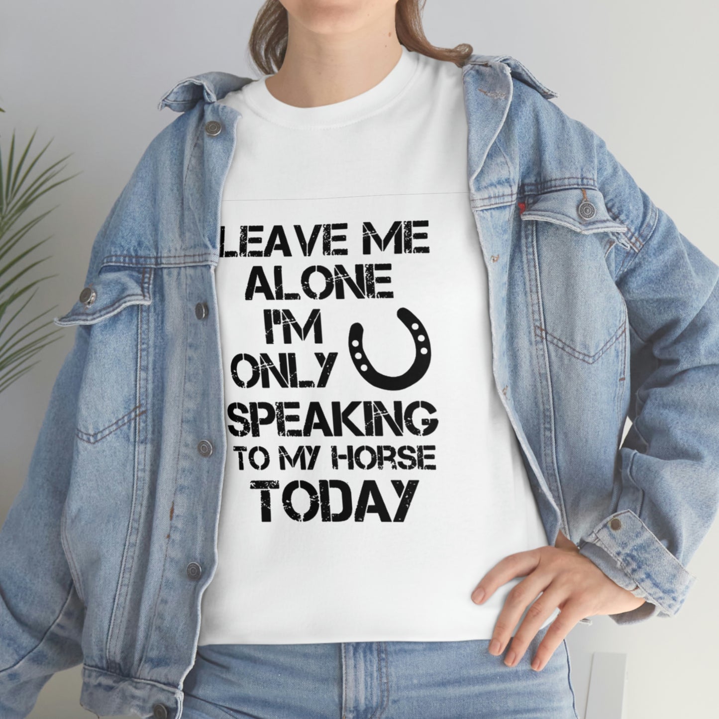 Leave Me Alone - Adult Tee (Front Logo)
