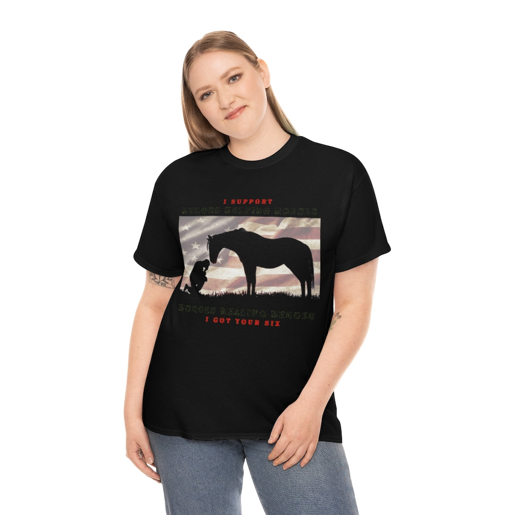 6H - Adult Tee (Front Logo) - Black Lettering