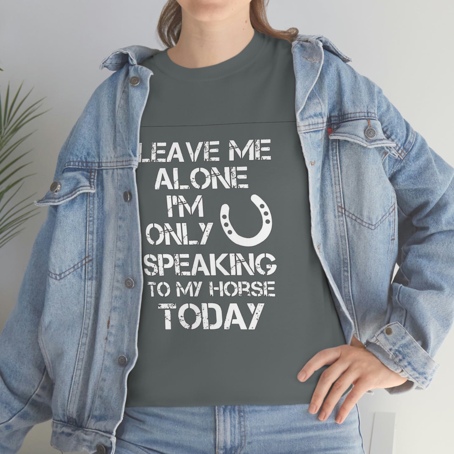 Leave Me Alone - Adult Tee (Front Logo)