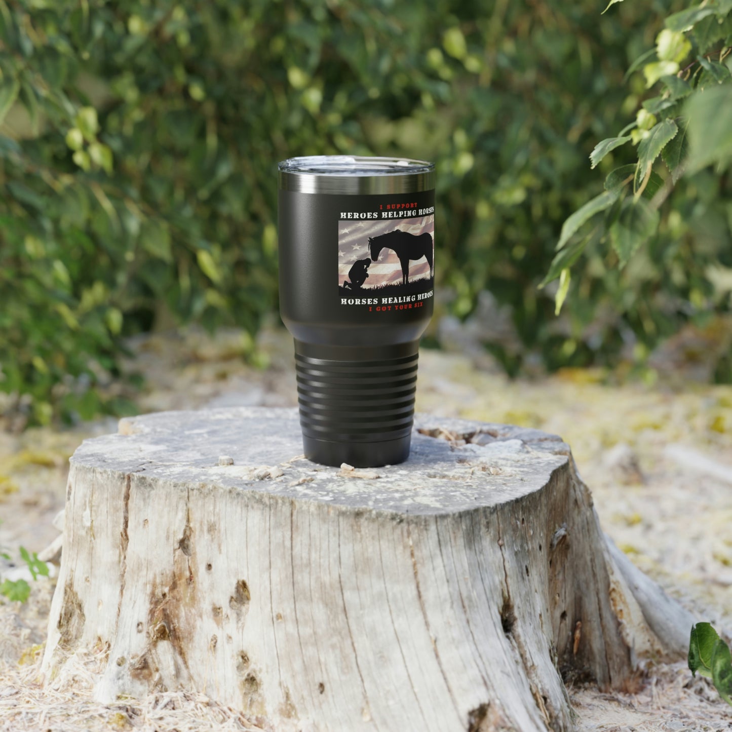 6H Ringneck Tumbler, 30oz - Black