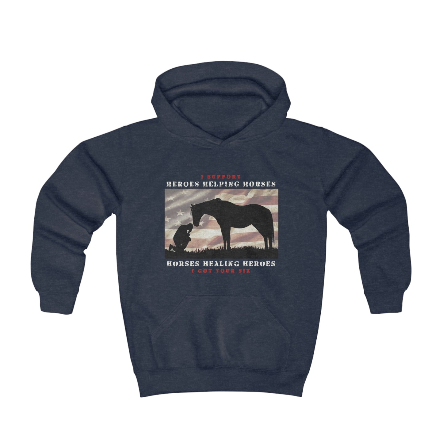 6H - Youth Hoodie - White Lettering (Front Logo)