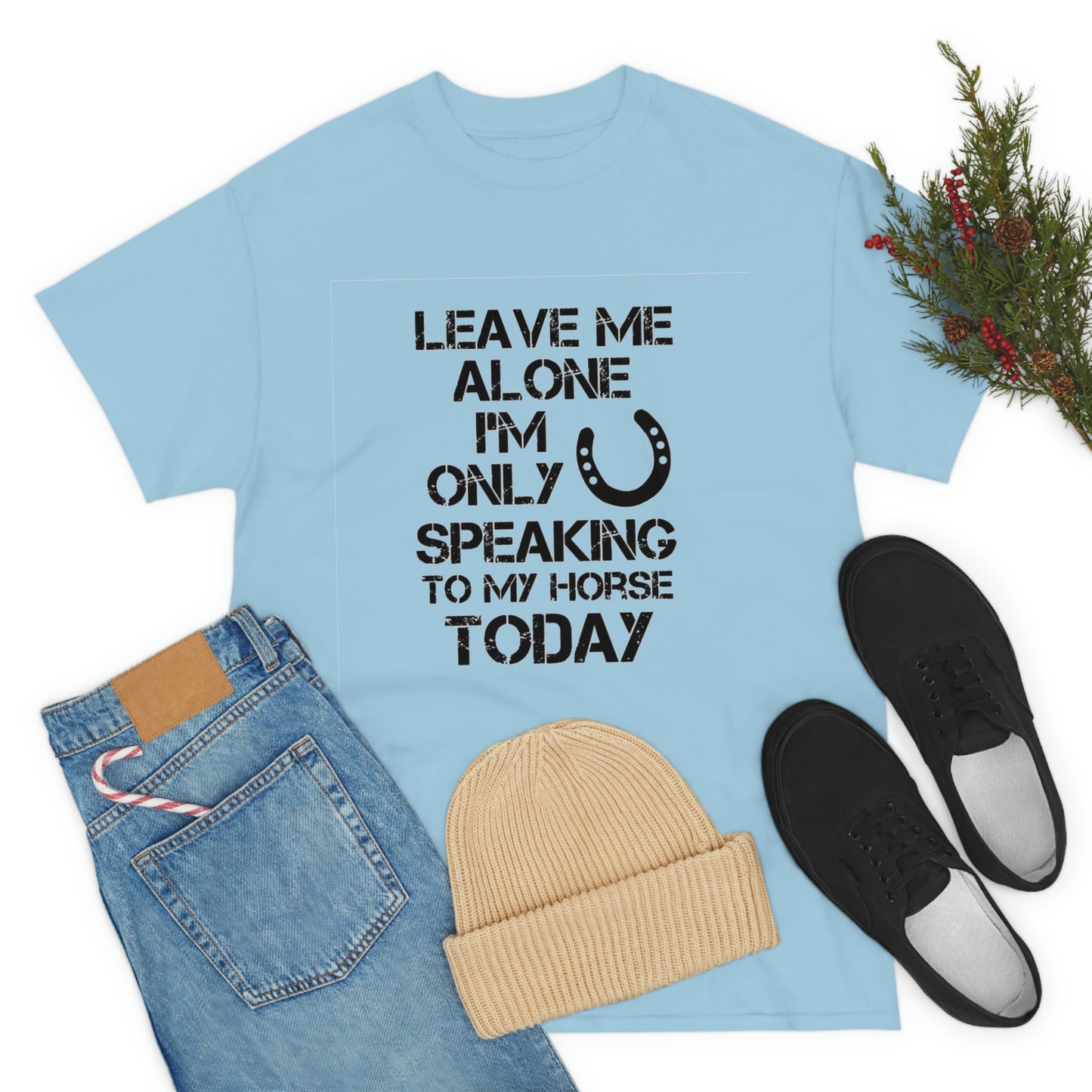 Leave Me Alone - Adult Tee (Front Logo)