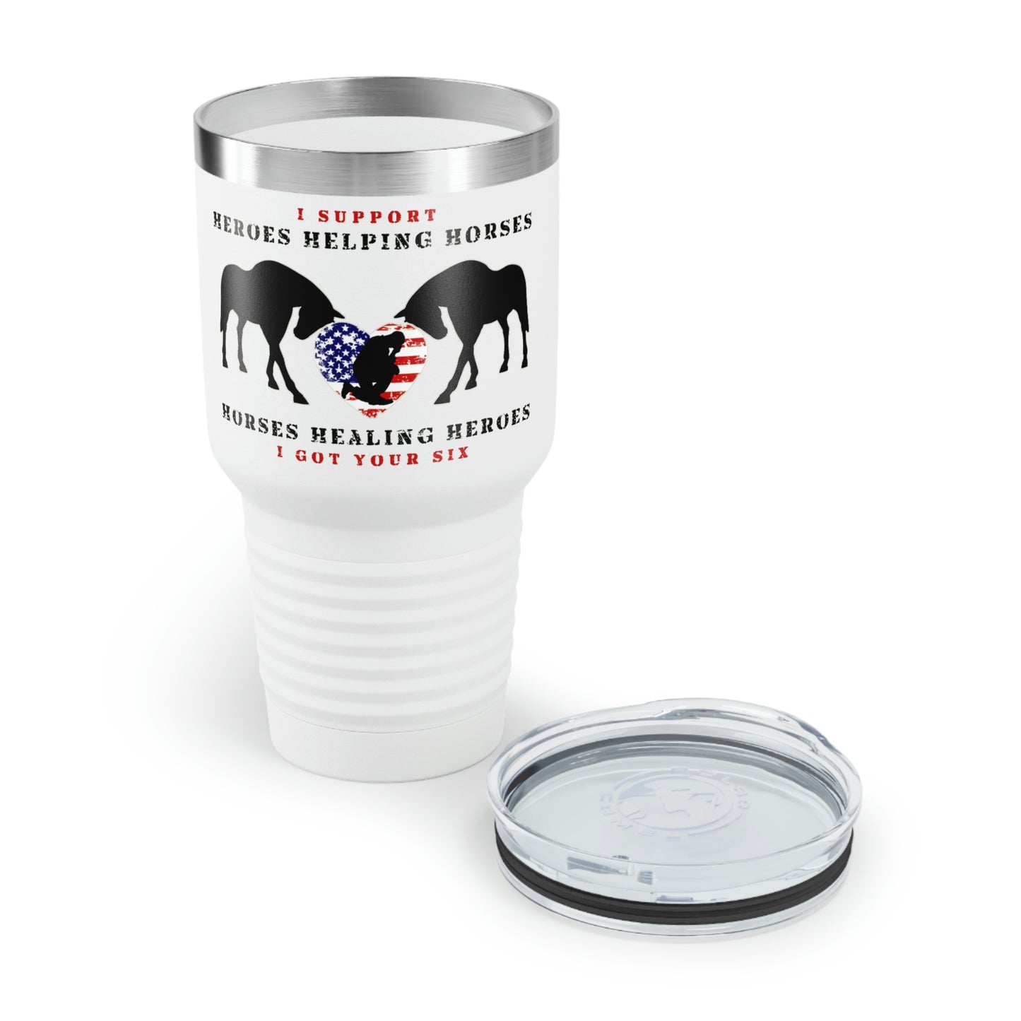 6H Ringneck Tumbler, 30oz - White