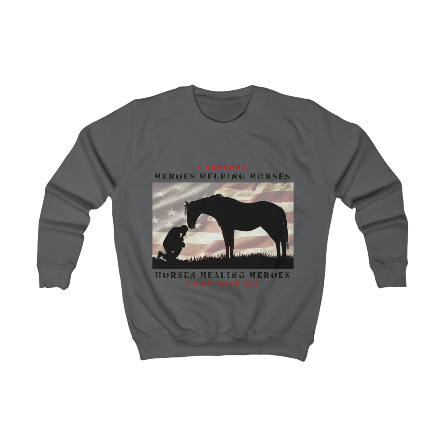 6H - Kids Sweatshirt - Black Lettering