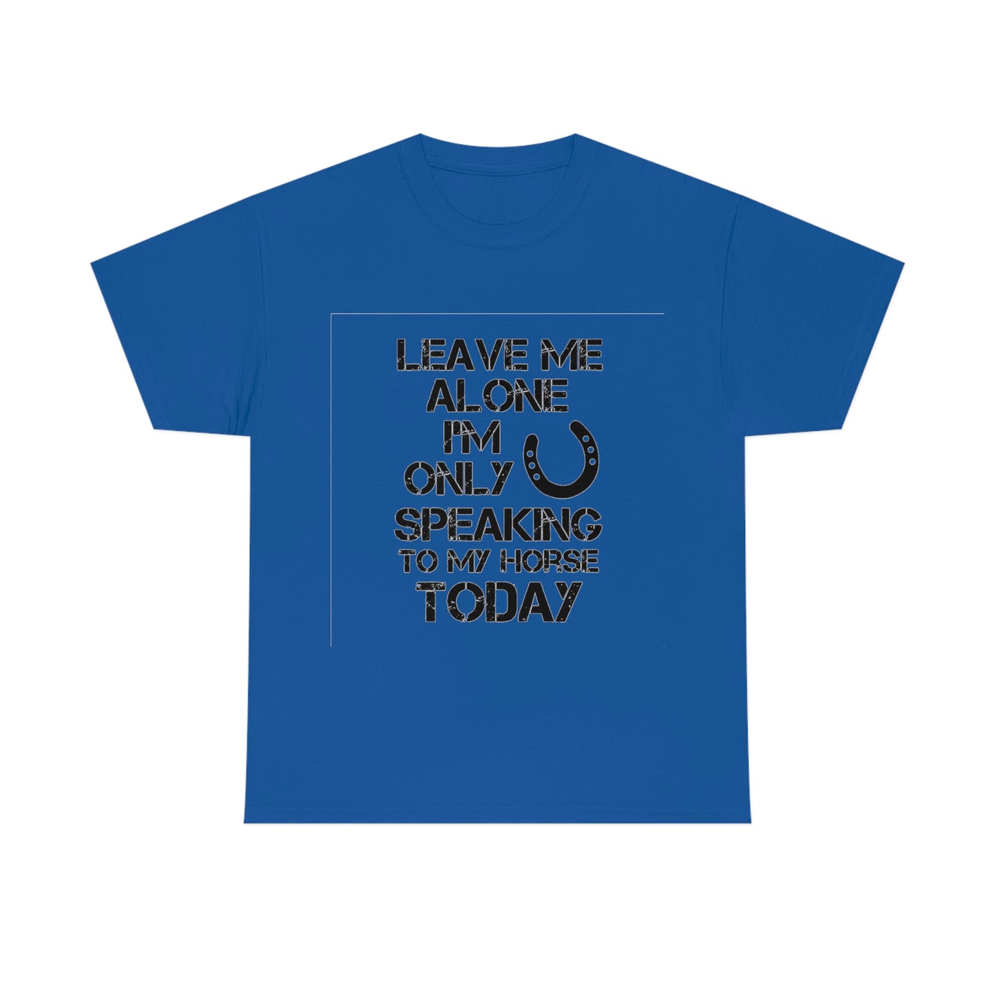 Leave Me Alone - Adult Tee (Front Logo)