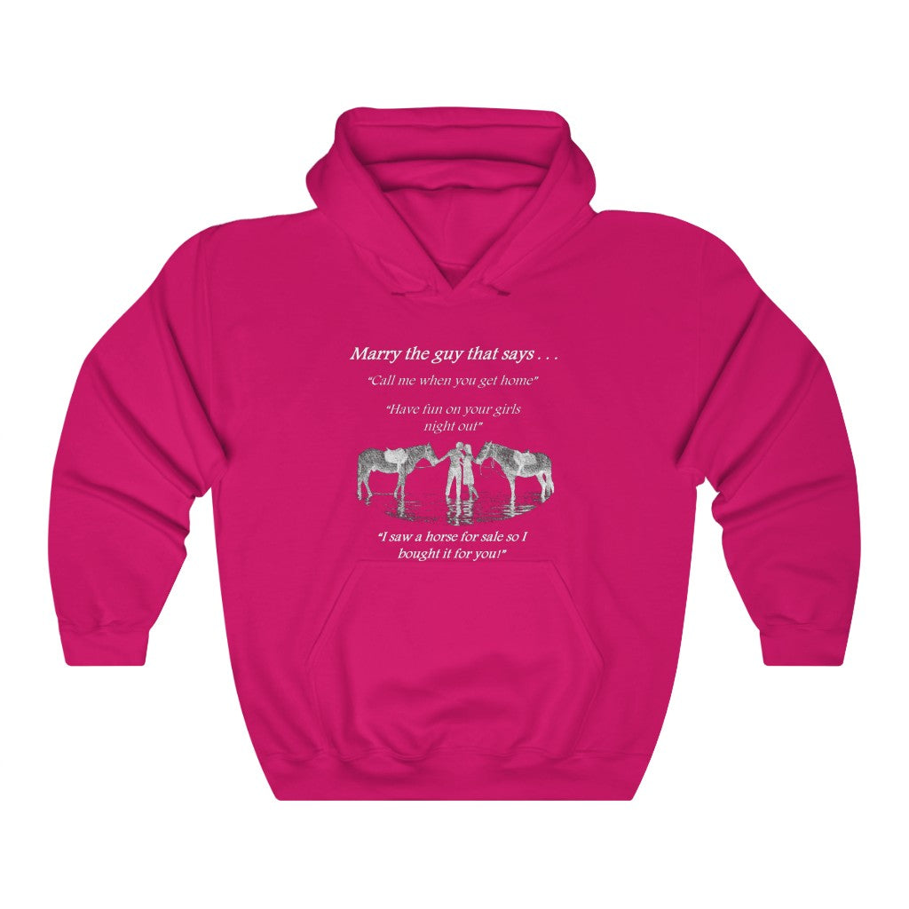 The ONE! - Adult Unisex Heavy Blend™ Hooded Sweatshirt - White Print (Front)