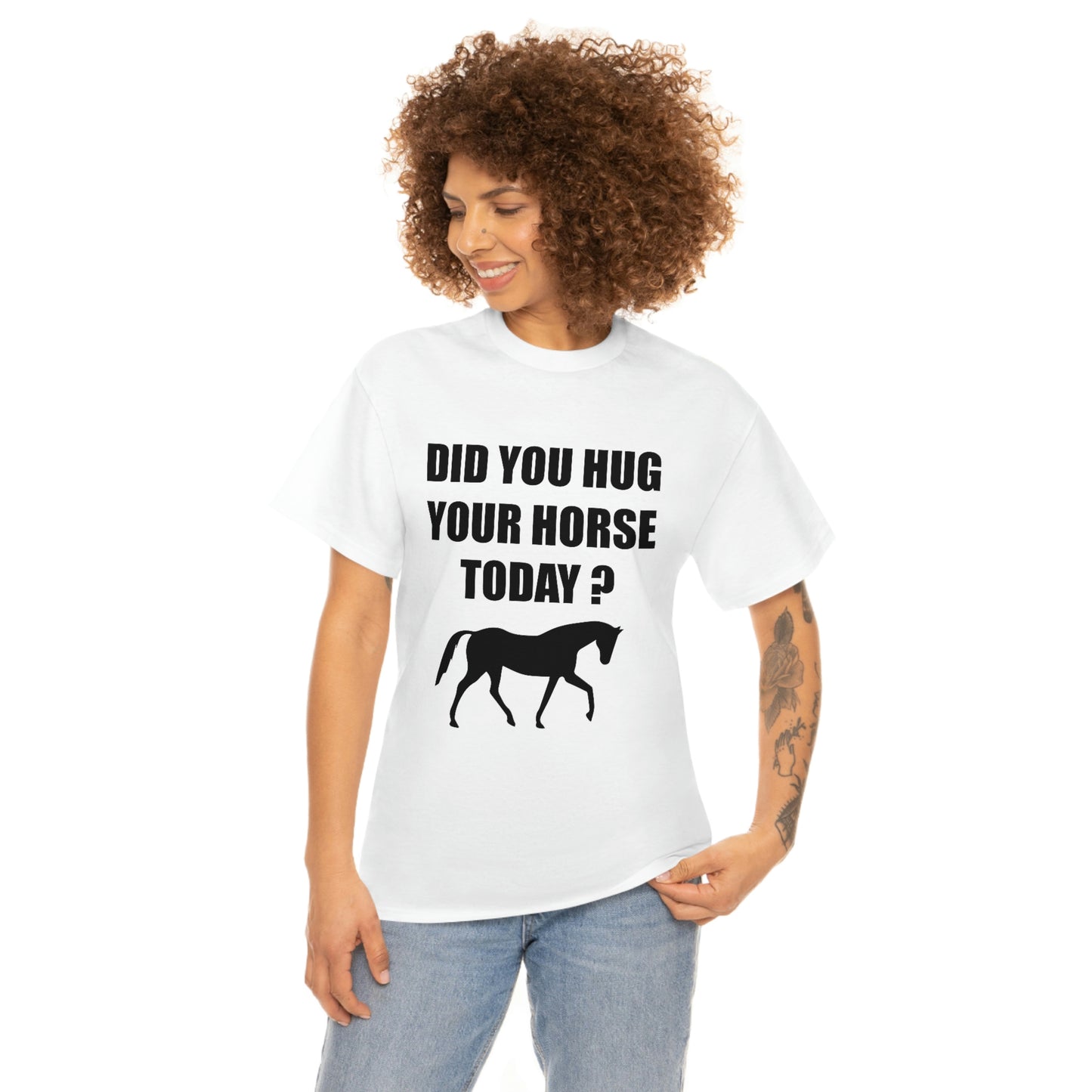 Horse Hugs - Adult Tee (Front Logo)