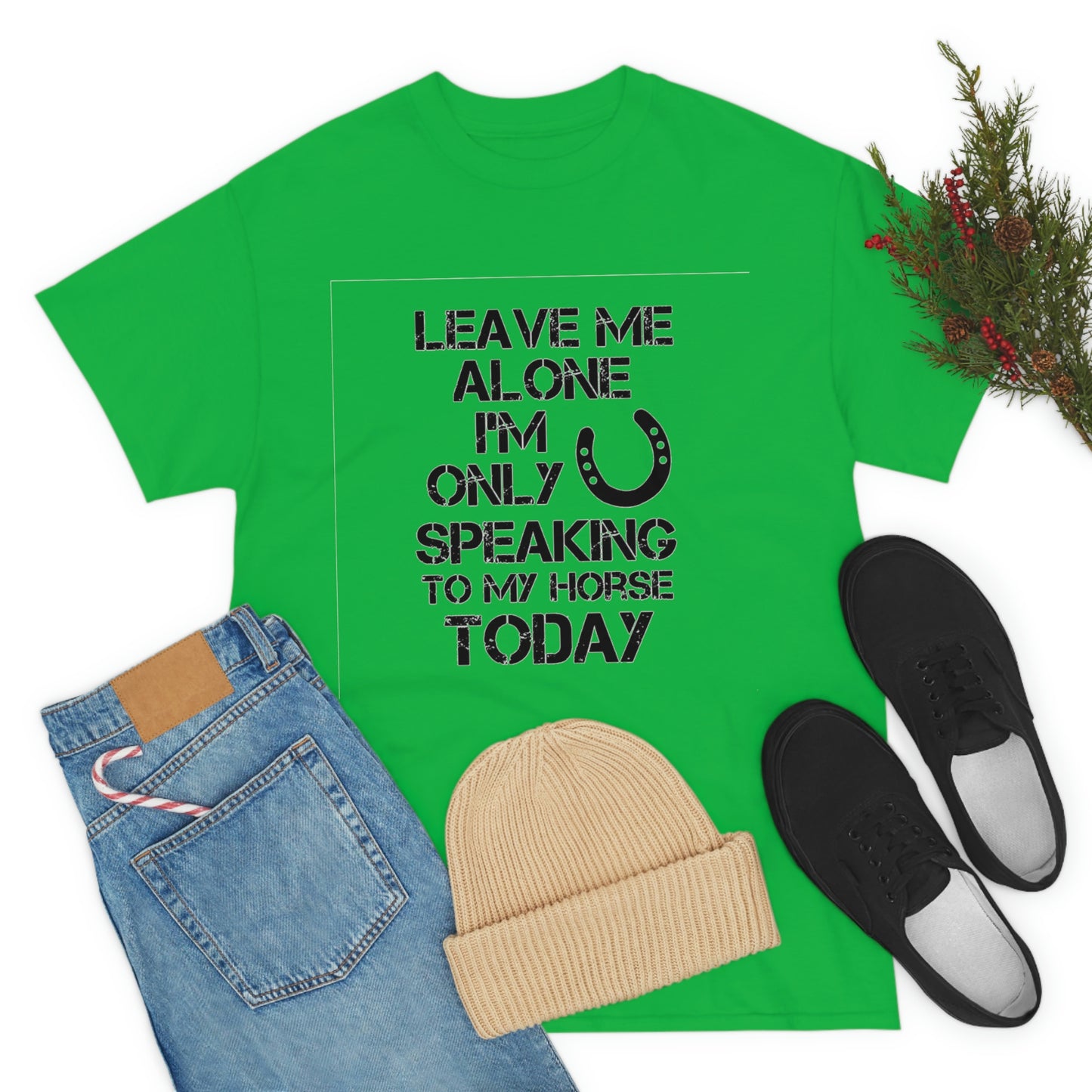 Leave Me Alone - Adult Tee (Front Logo)
