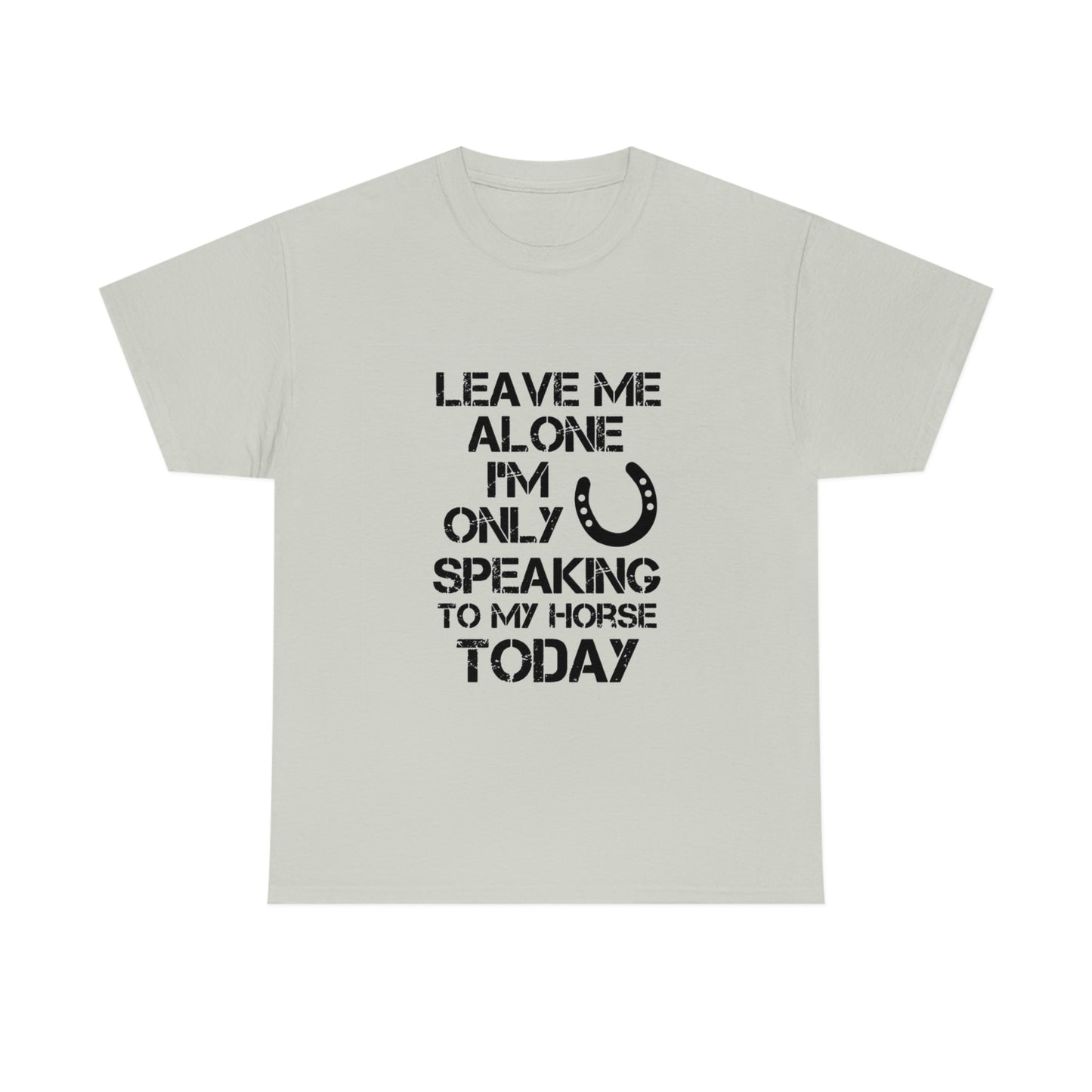 Leave Me Alone - Adult Tee (Front Logo)