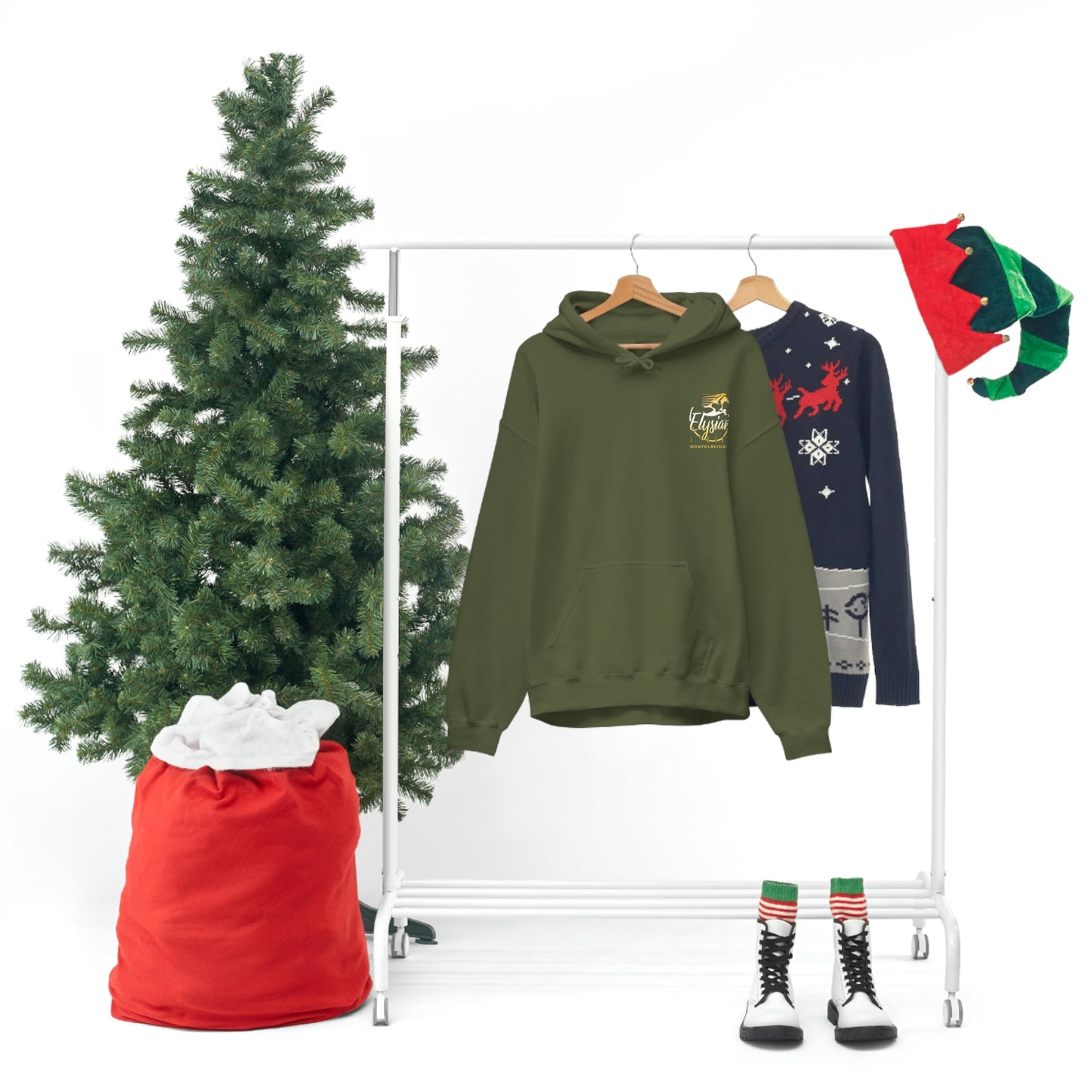 Elysian Fields - Adult Unisex Heavy Blend™ Hooded Sweatshirt - Color Logo