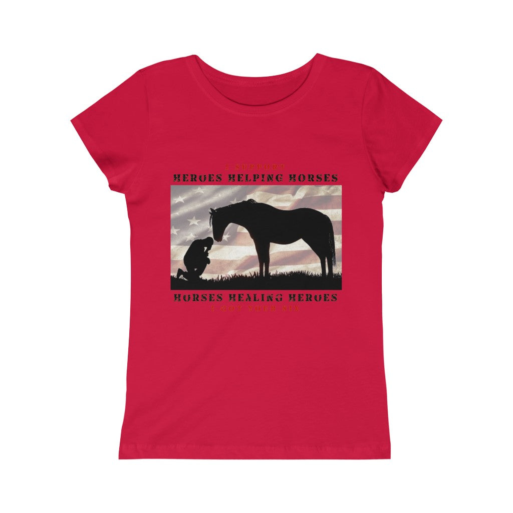 6H - Girls Princess Tee - Black Lettering