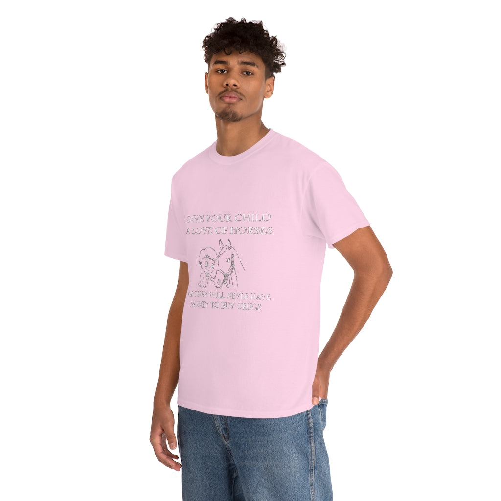Say NO to Drugs - Adult Tee (Front Logo) - White Print