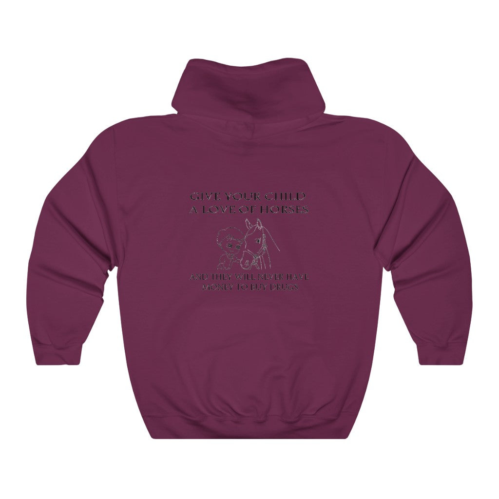 Say NO to Drugs - Adult Unisex Heavy Blend™ Hooded Sweatshirt - Black Print