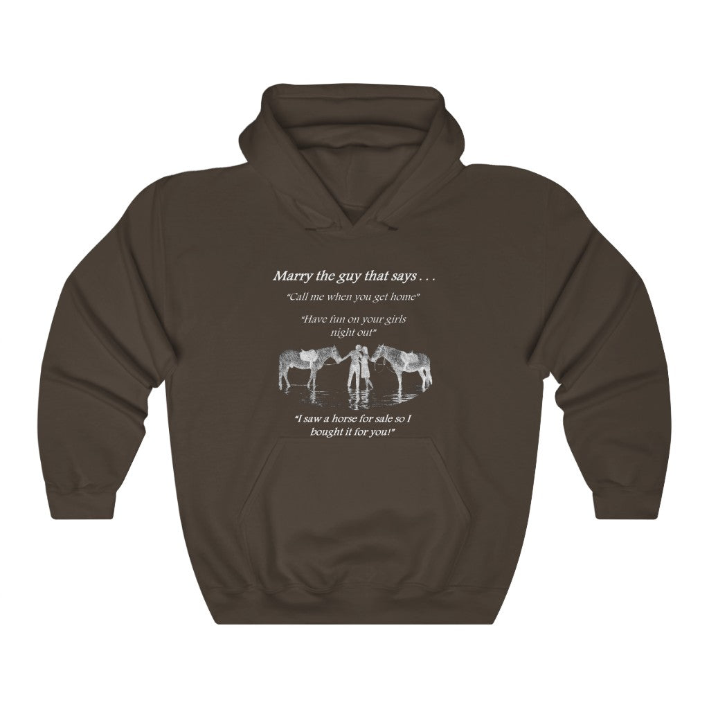 The ONE! - Adult Unisex Heavy Blend™ Hooded Sweatshirt - White Print (Front)