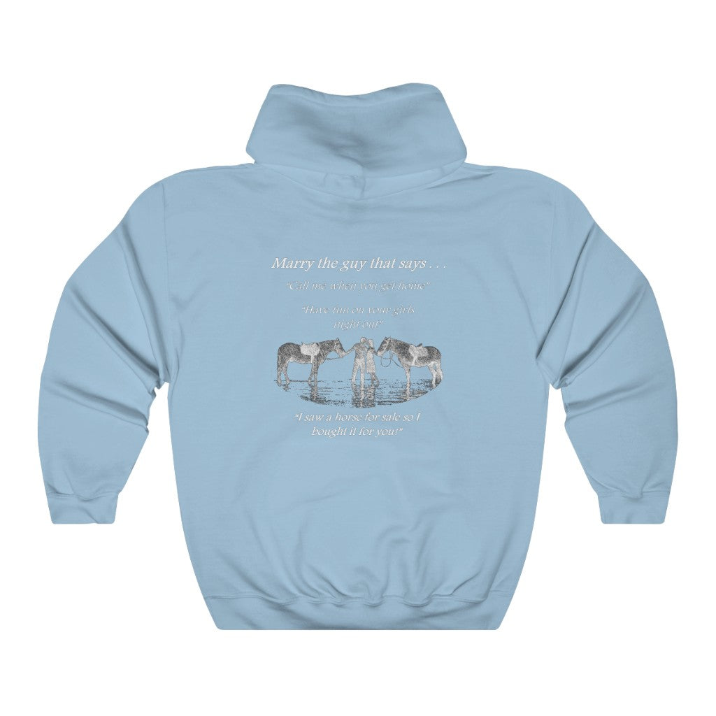 The ONE! - Adult Unisex Heavy Blend™ Hooded Sweatshirt - White Print