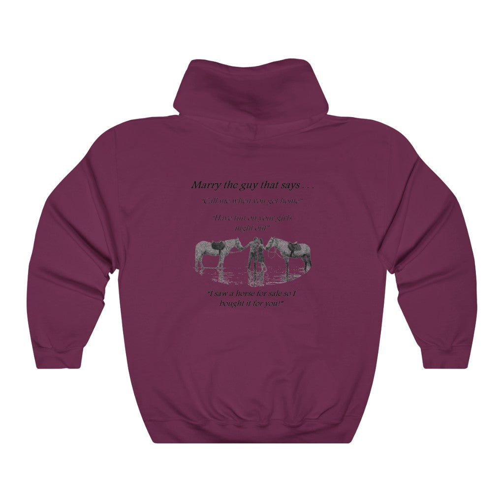 The ONE! - Adult Unisex Heavy Blend™ Hooded Sweatshirt - Black Print