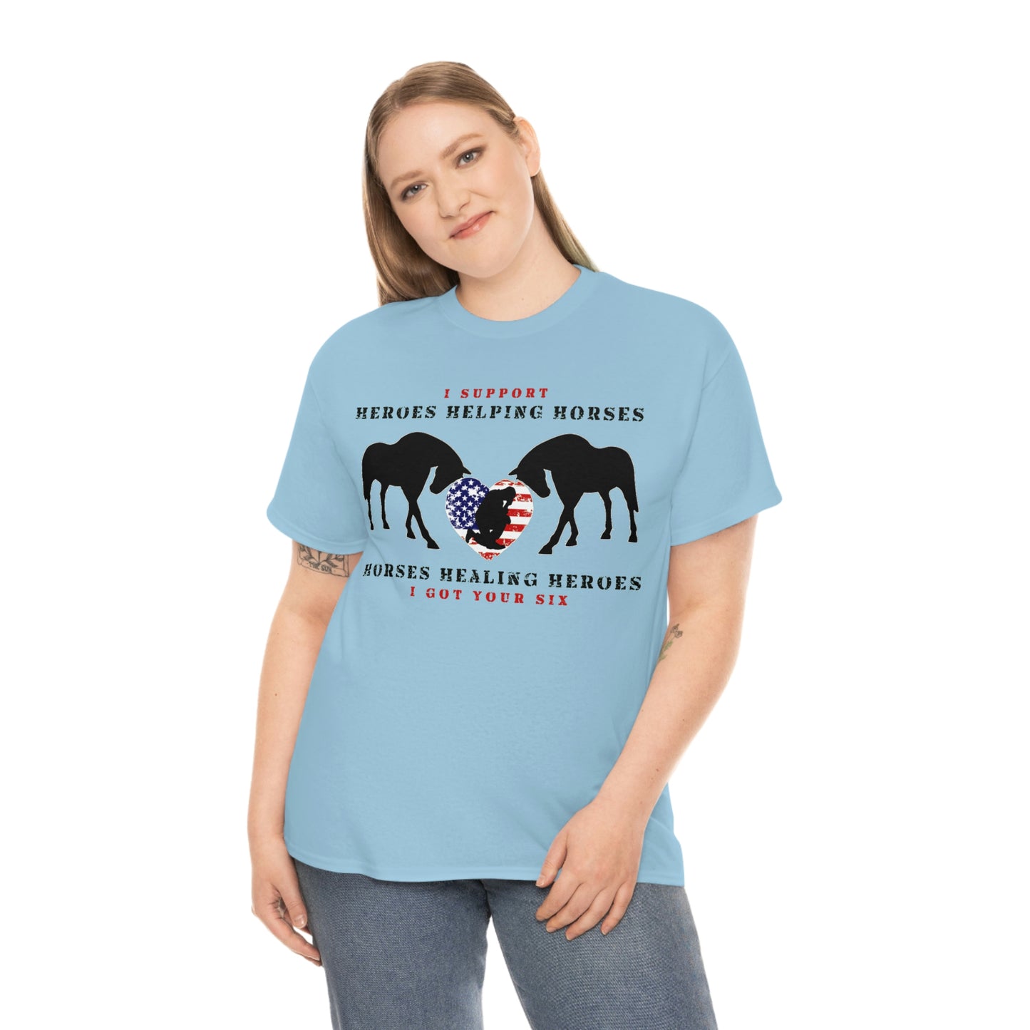 6H - Heart - Adult Tee (Front Logo)