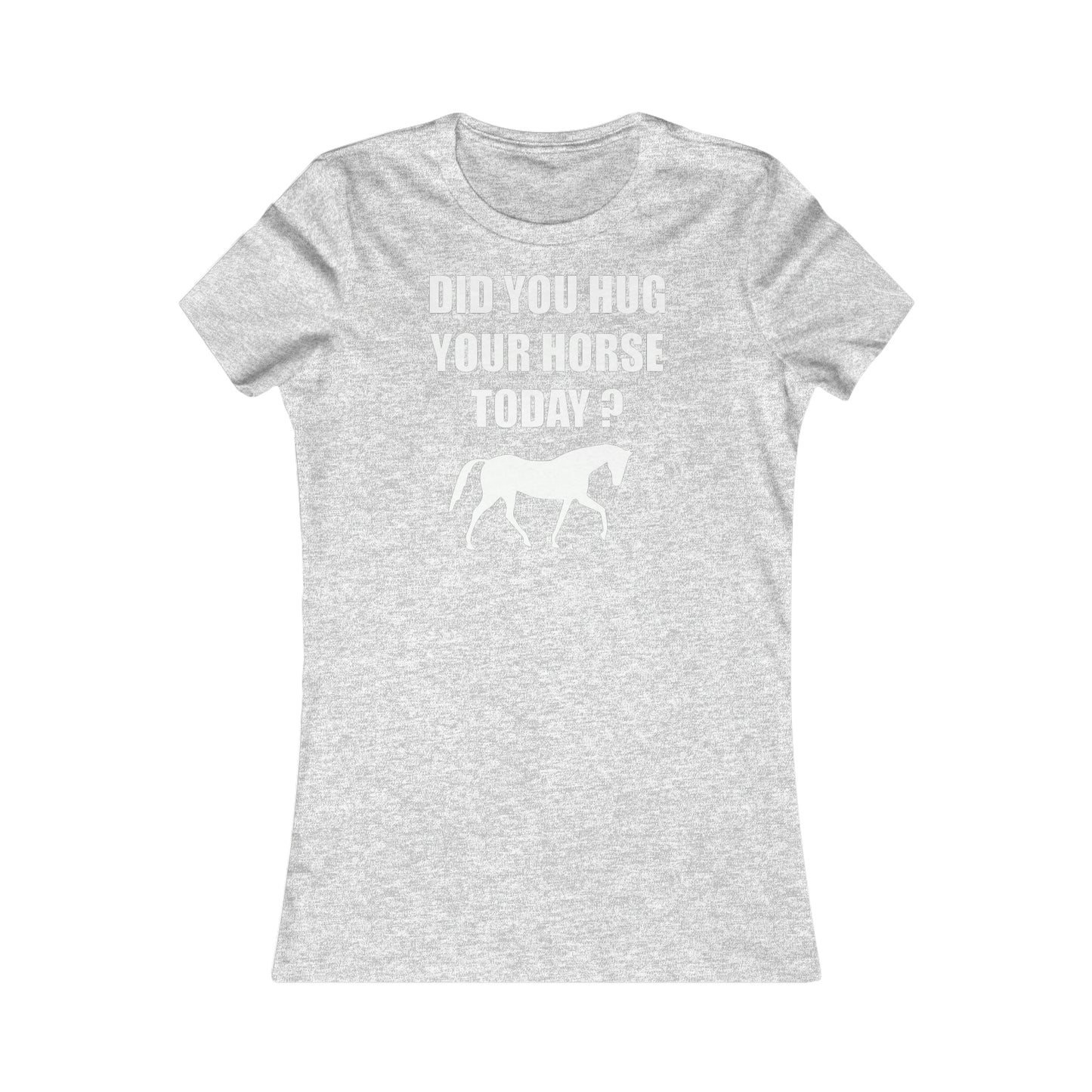 Horse Hugs - Women's Favorite Tee - White Print