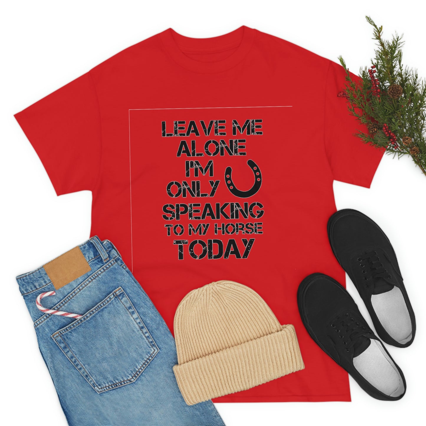 Leave Me Alone - Adult Tee (Front Logo)