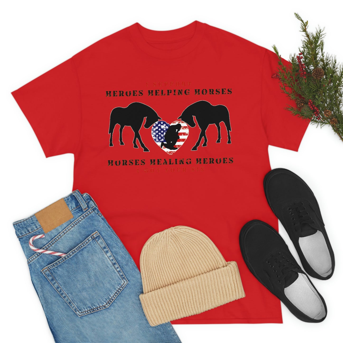 6H - Heart - Adult Tee (Front Logo)
